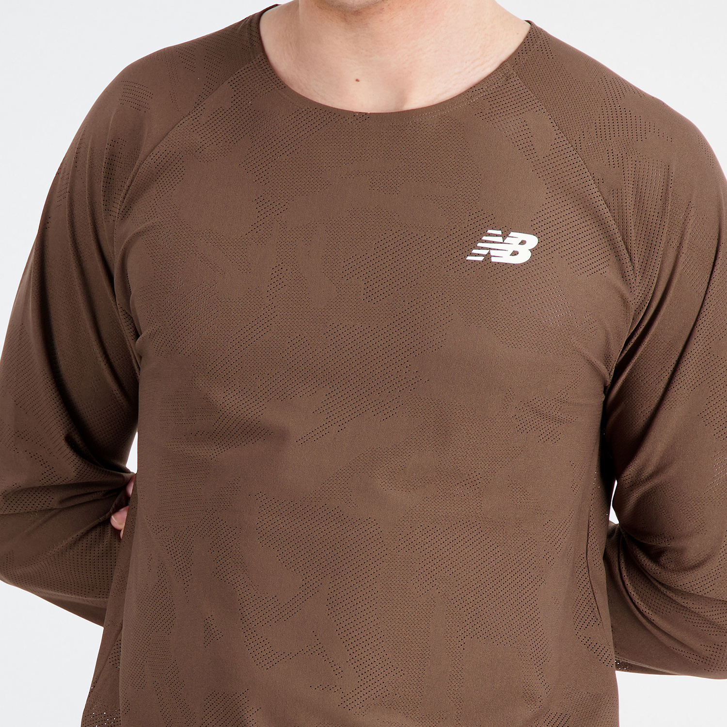 New Balance Q Speed Jacquard Maglia Dark Mushroom