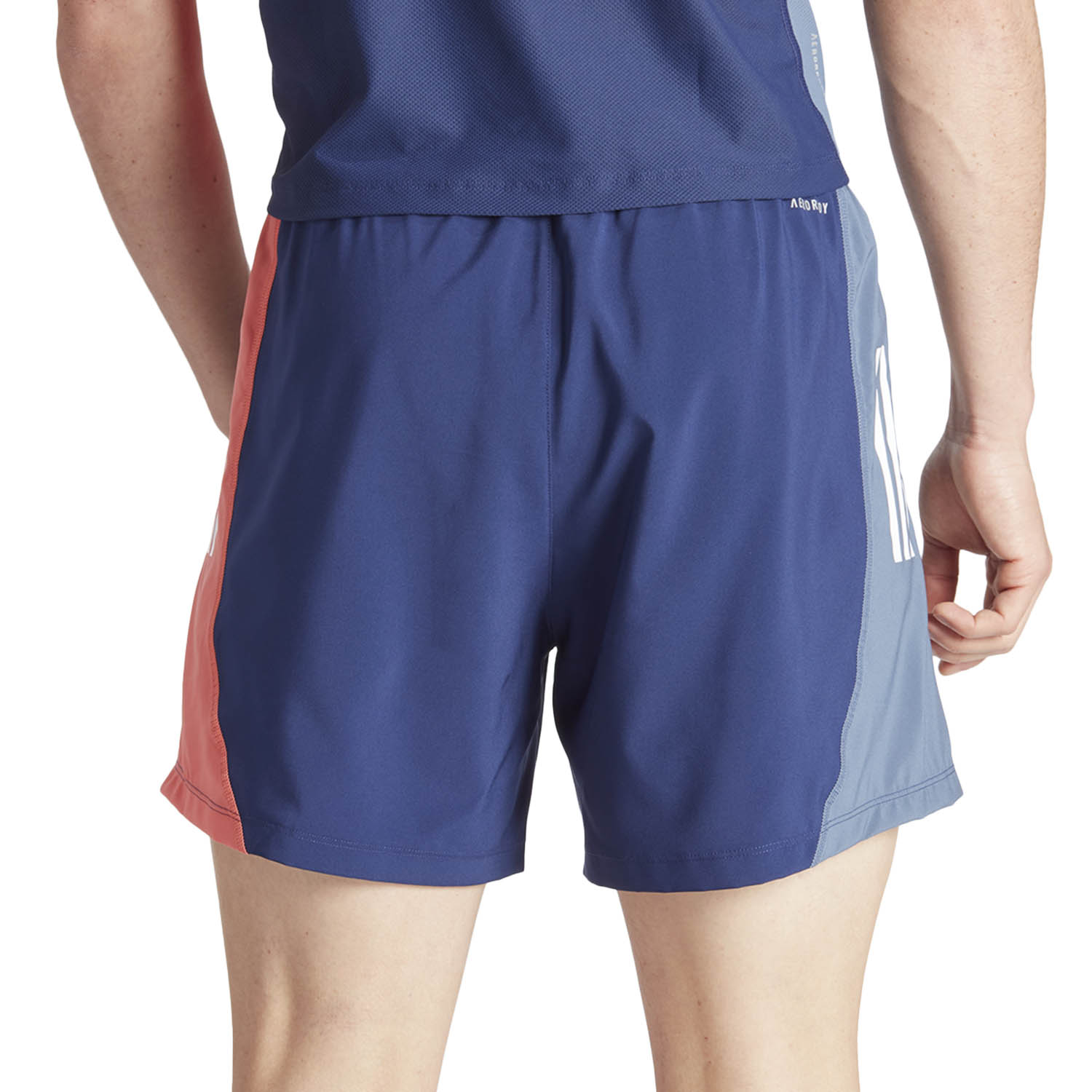 adidas Own The Run Logo 5in Pantaloncini Dark Blue/Prloin/Prelsc