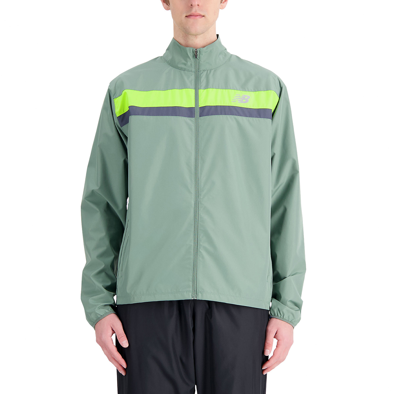 New Balance Accelerate Logo Giacca Dark Juniper
