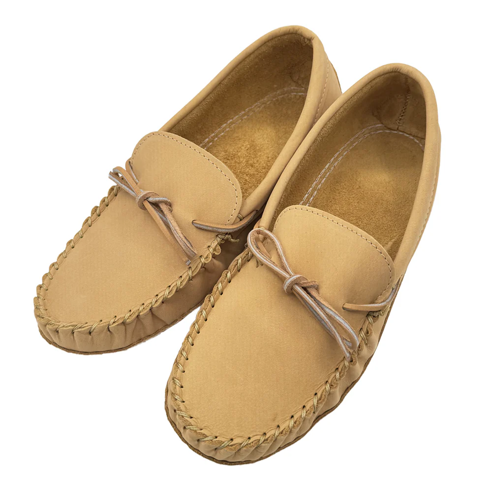 Men's Wide Earthing Leather Moccasins (Clearance - Sizes 11 & 15 ONLY)