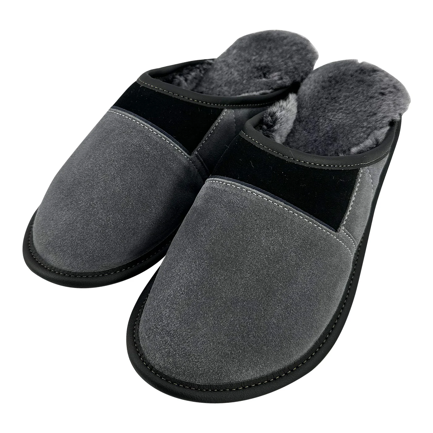 Men's Sheepskin Slip-On Mule Slippers