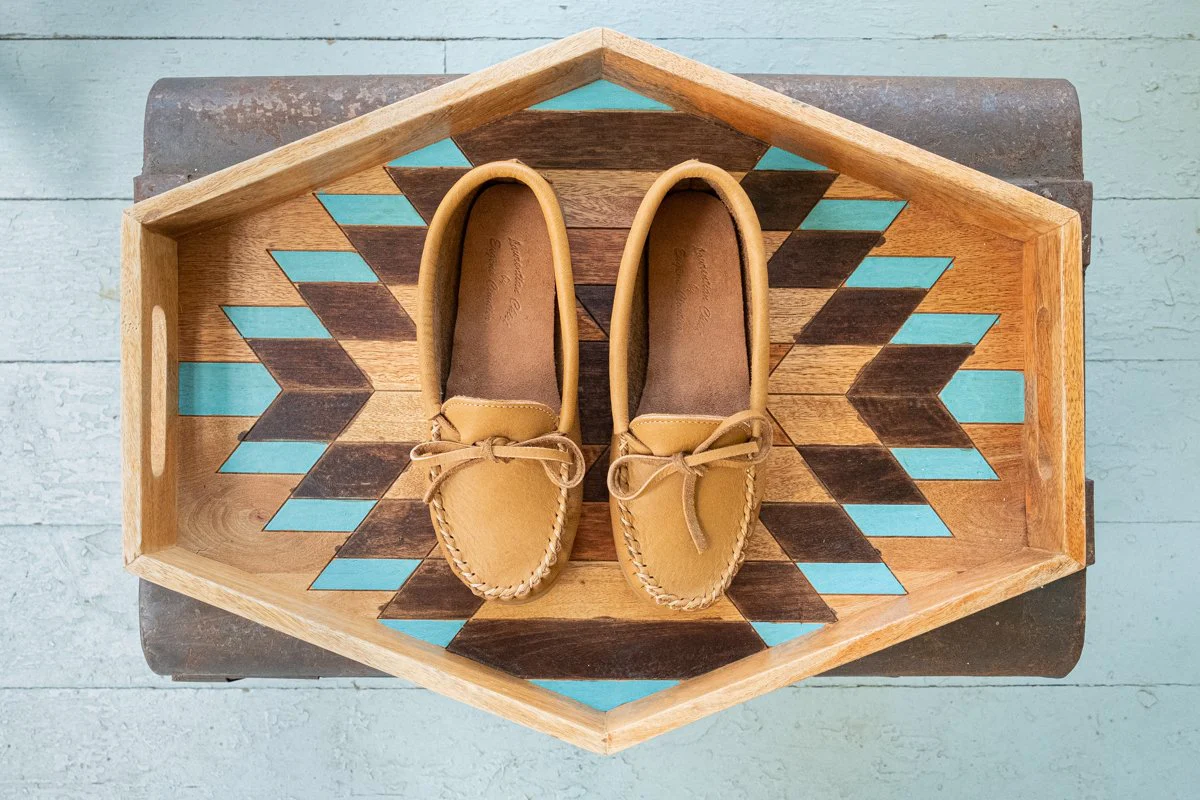 Women's Leather Moccasin Shoes