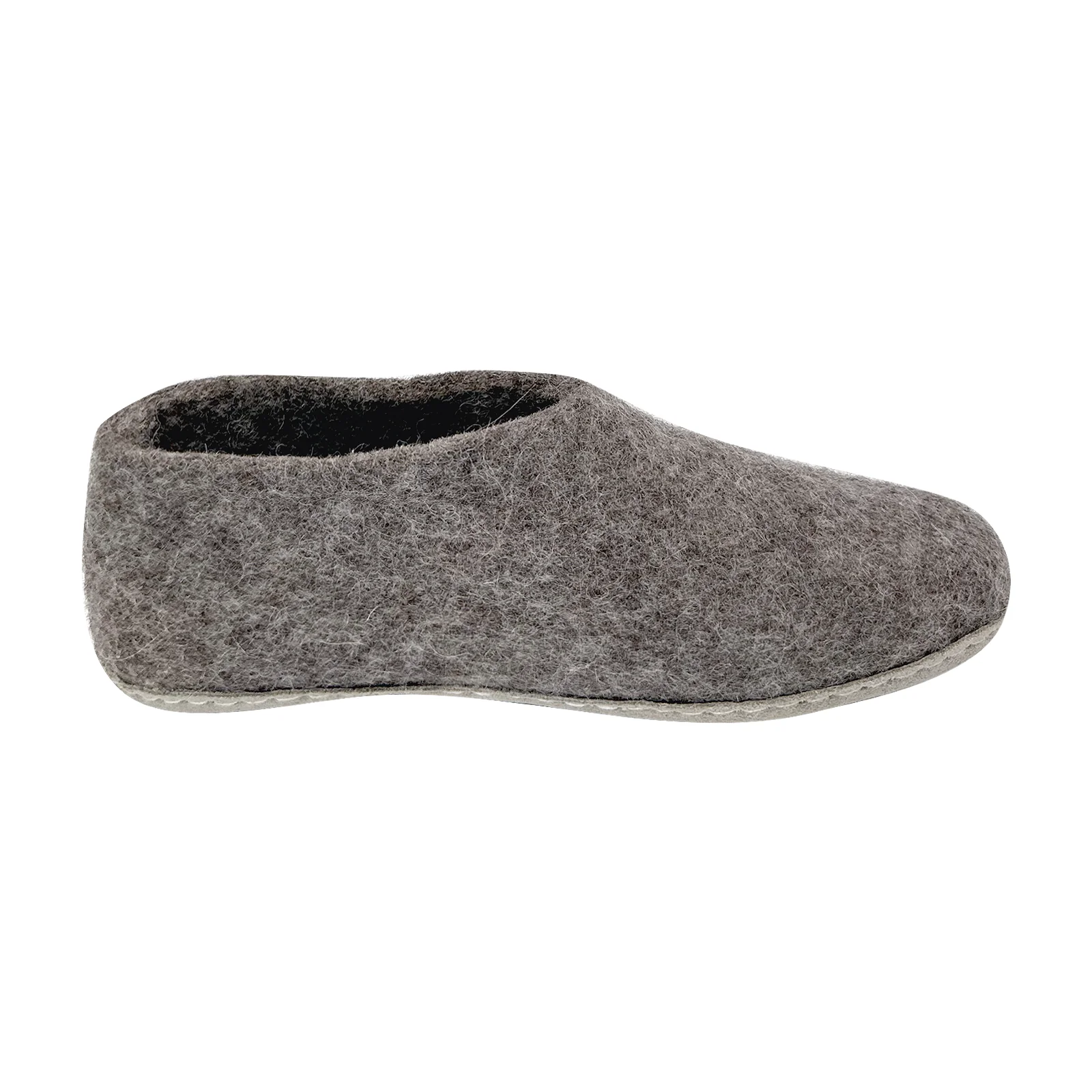 Unisex Natural Wool Felt Ankle or Regular Slippers