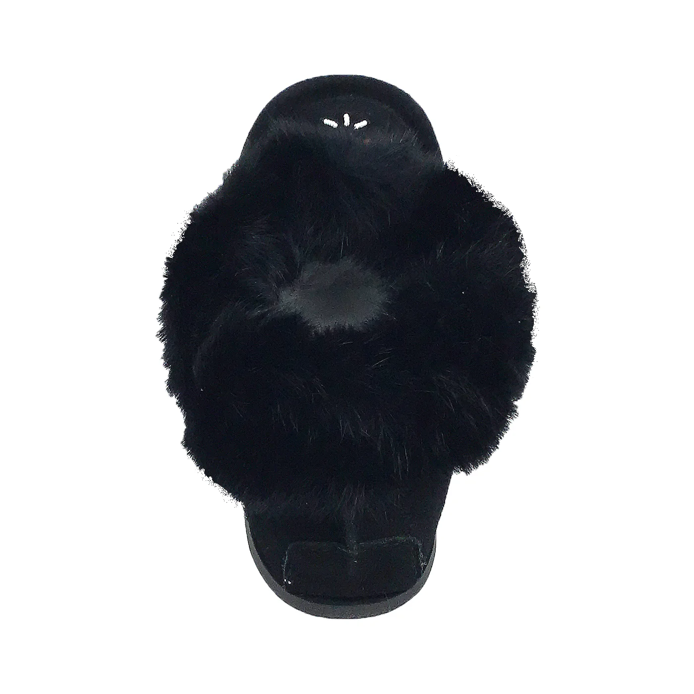Men's Rabbit Fur Thunderbird Beaded Crepe Sole Moccasins