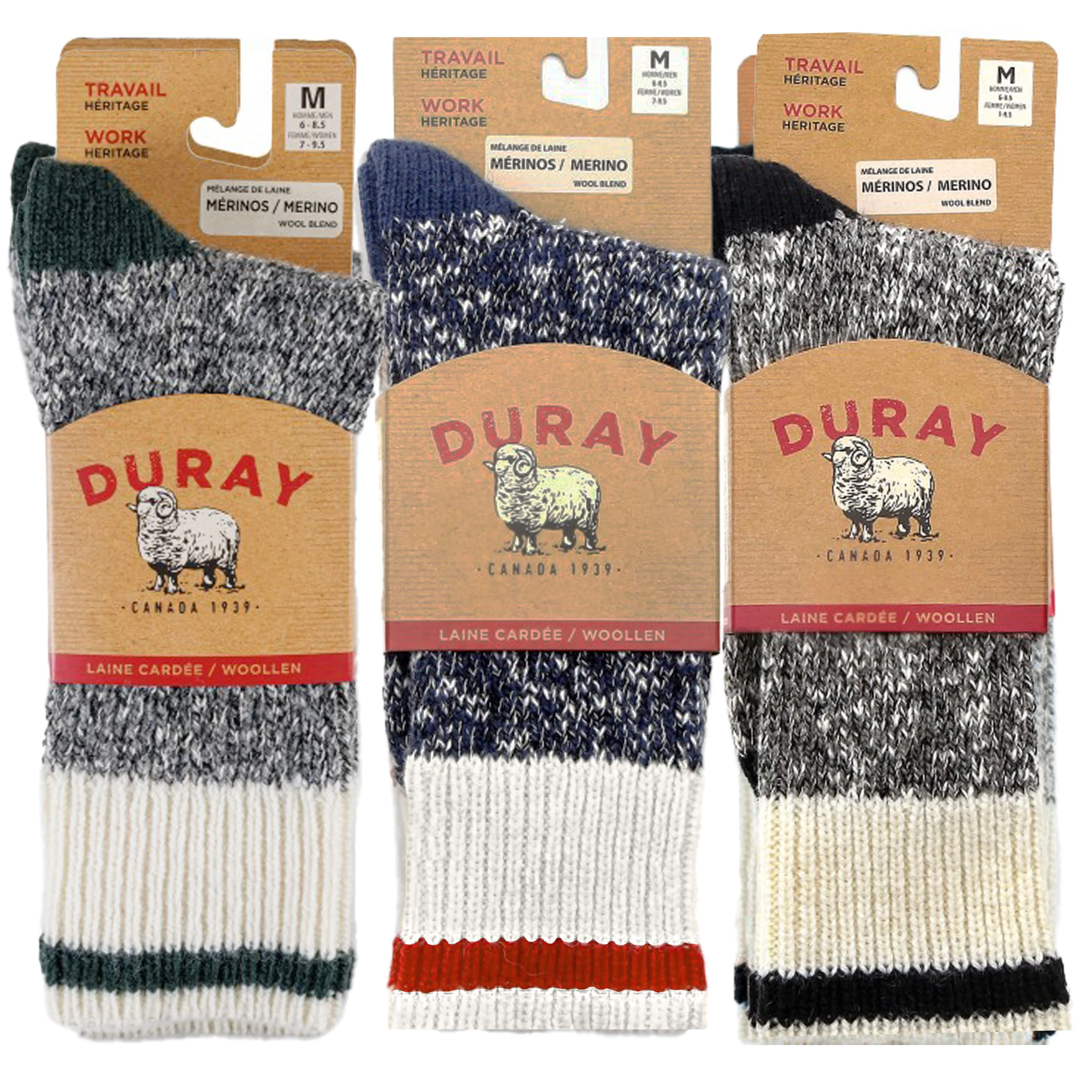 Men's Wool Work Socks (3 Pack)