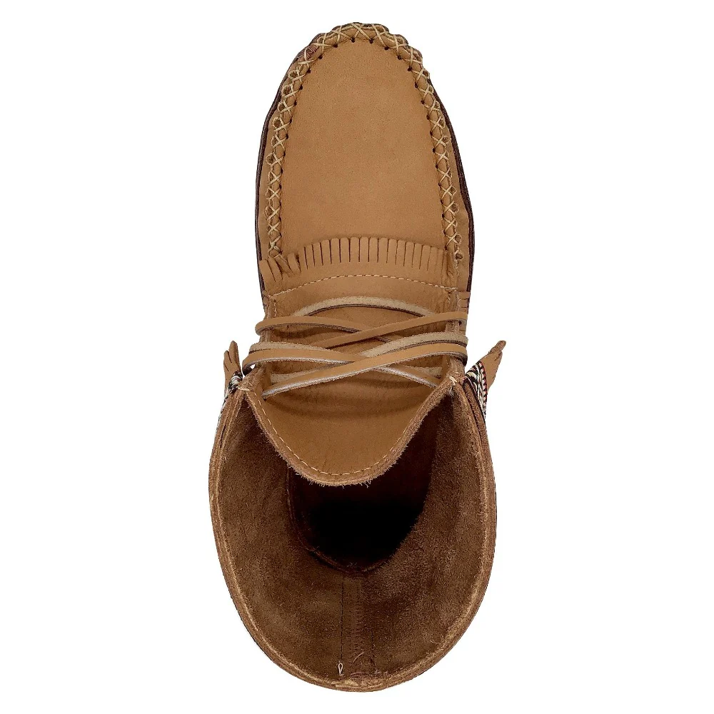 Men's Earthing Moccasin Boots Moose Hide Leather