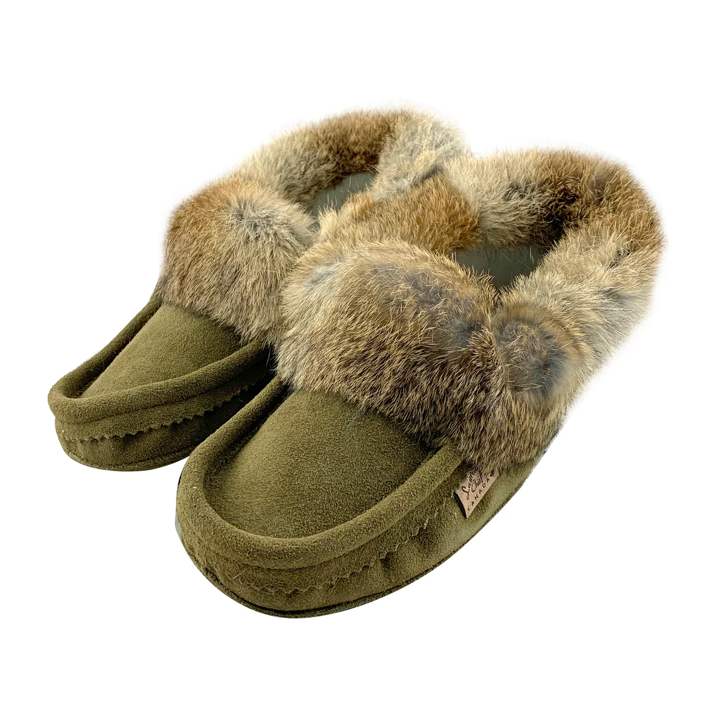 Men's Rabbit Fur Moccasins