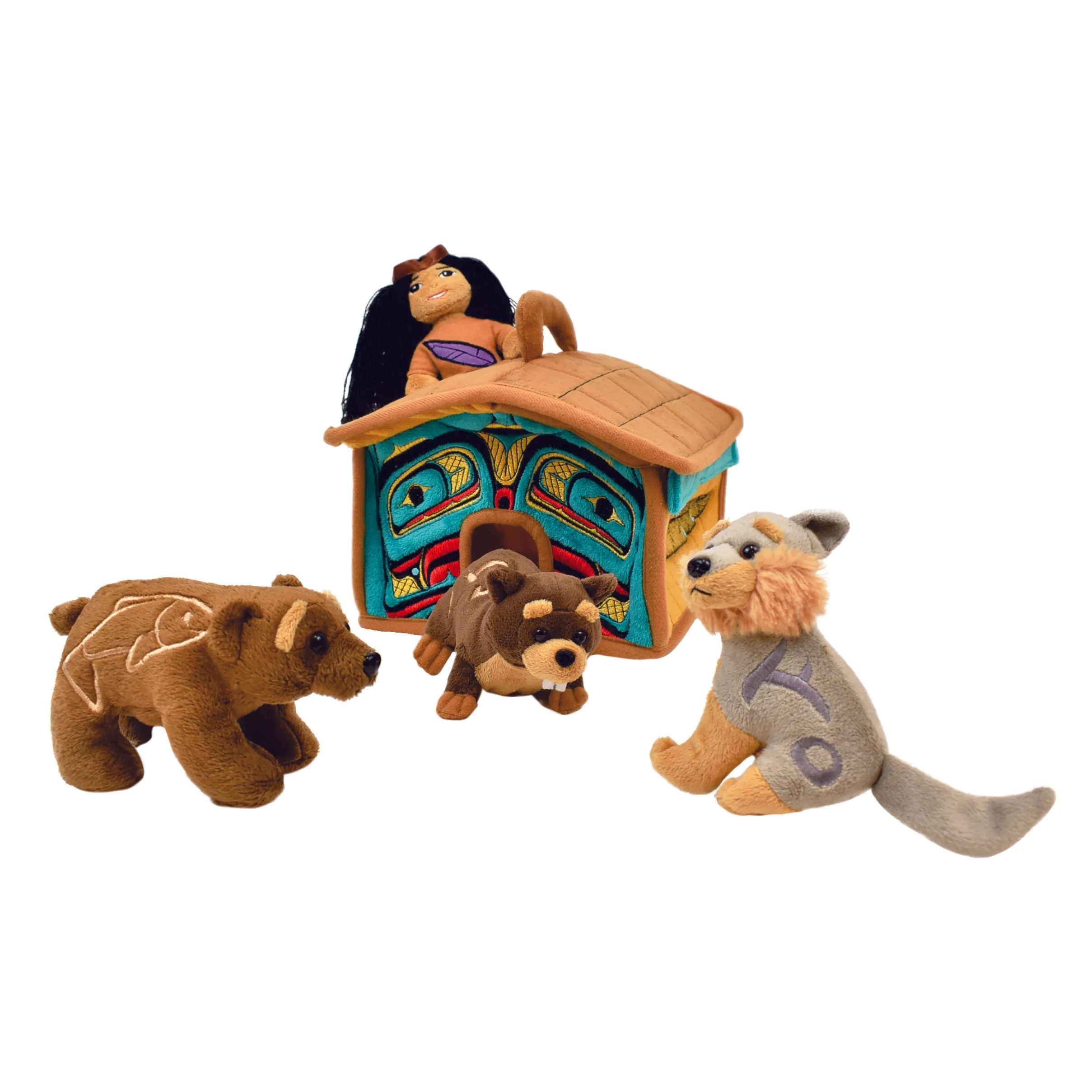 Bill Helin Collection 10 Longhouse Play Set with Finger Puppets