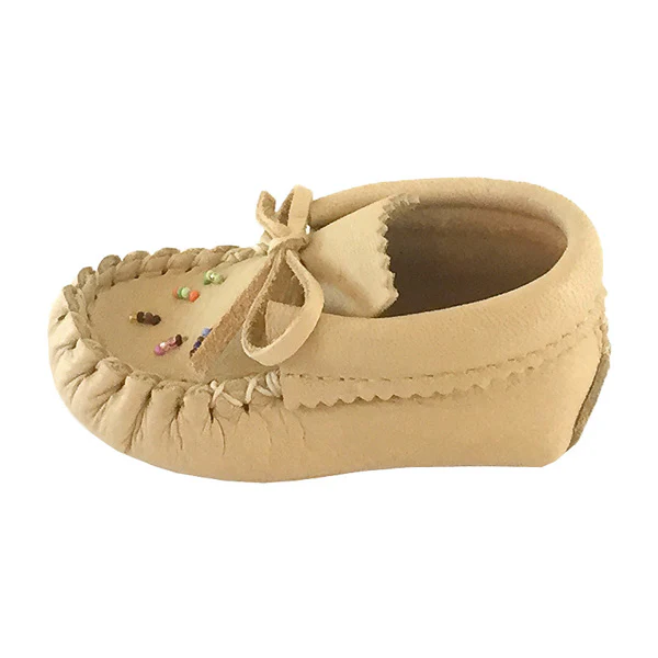 Baby Beaded Leather Moccasins