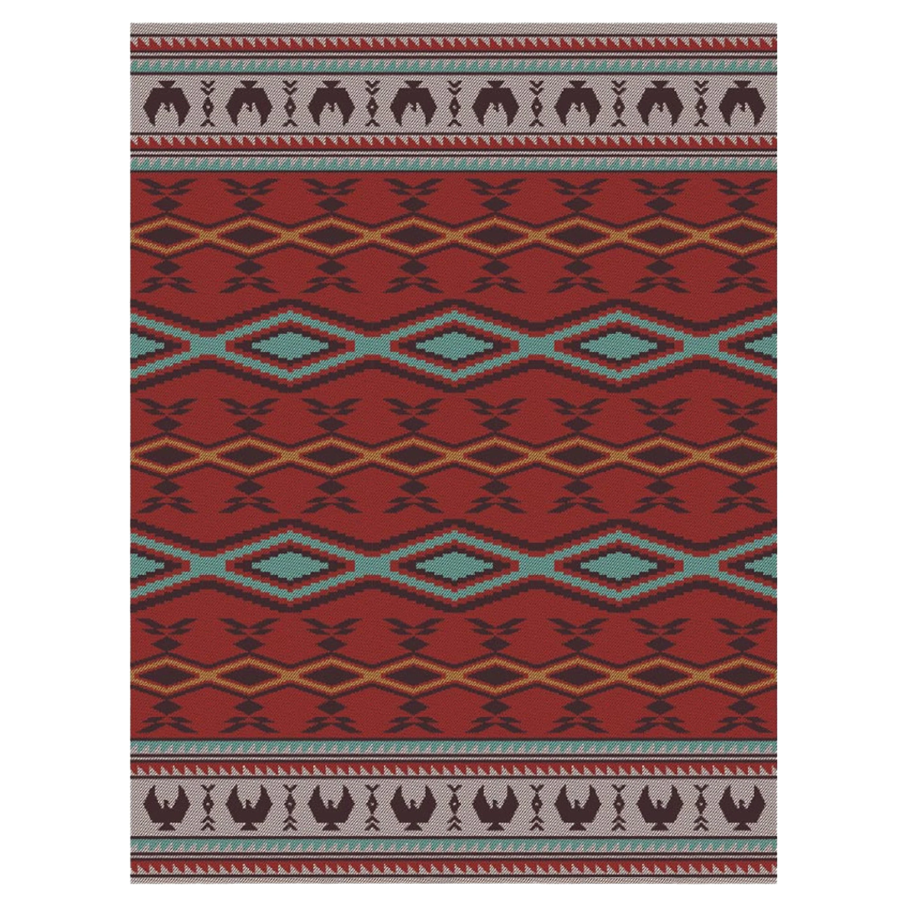Indigenous Art Woven Blanket