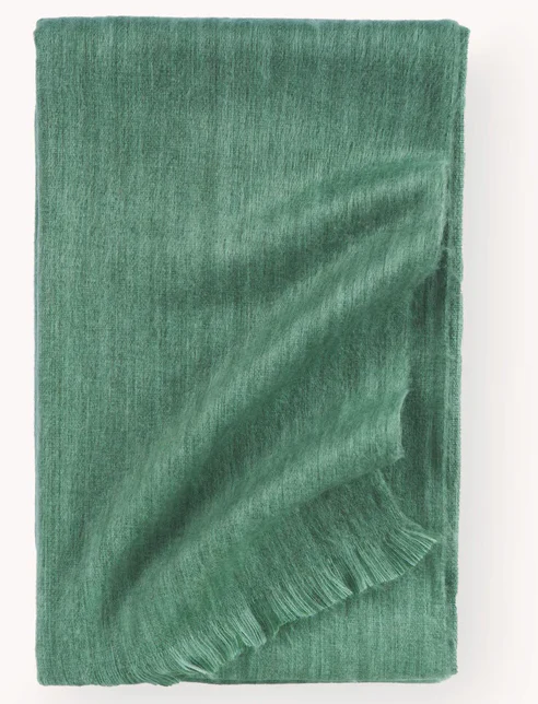 Large Heathered Sage Throw Blanket