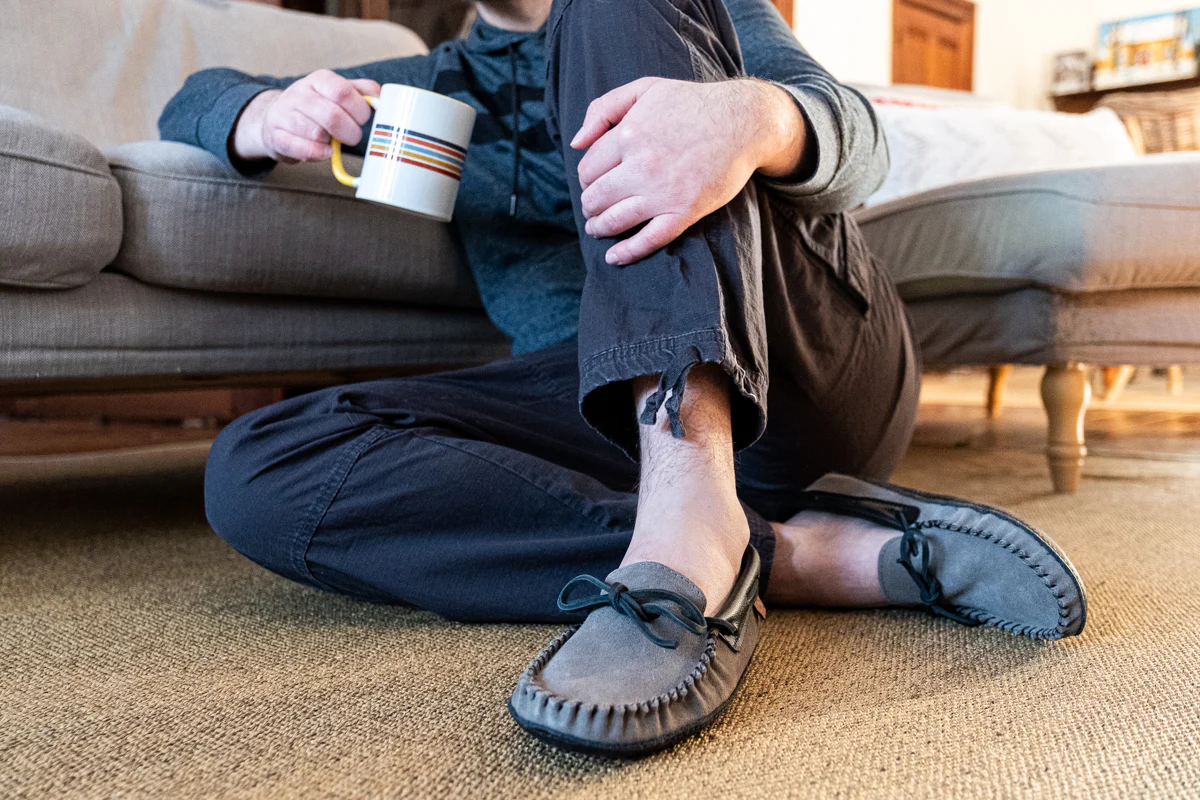 Men's Suede Leather Sole Moccasins