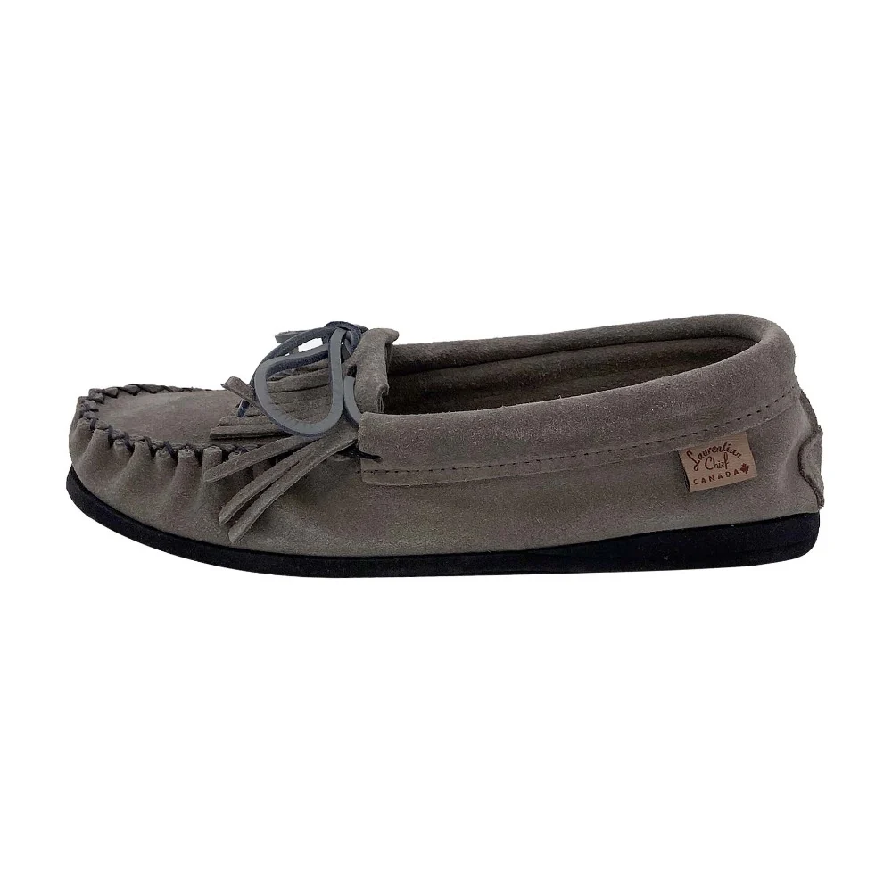 Women's Fringed Suede Moccasin Shoes for Earthing