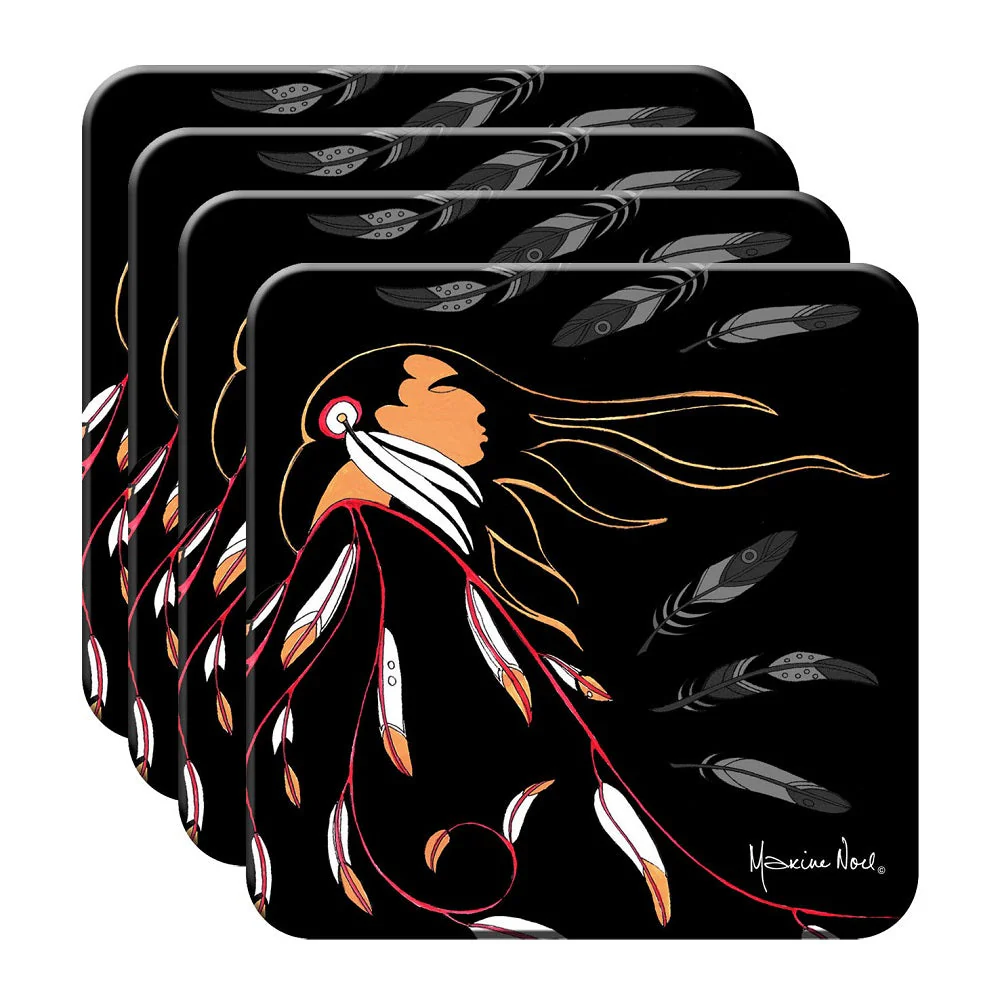 Maxine Noel Native American Art Hard Coaster