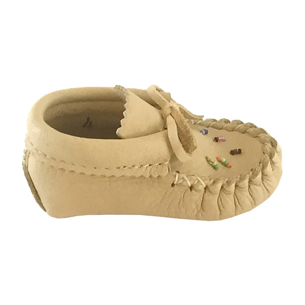 Baby Beaded Leather Moccasins