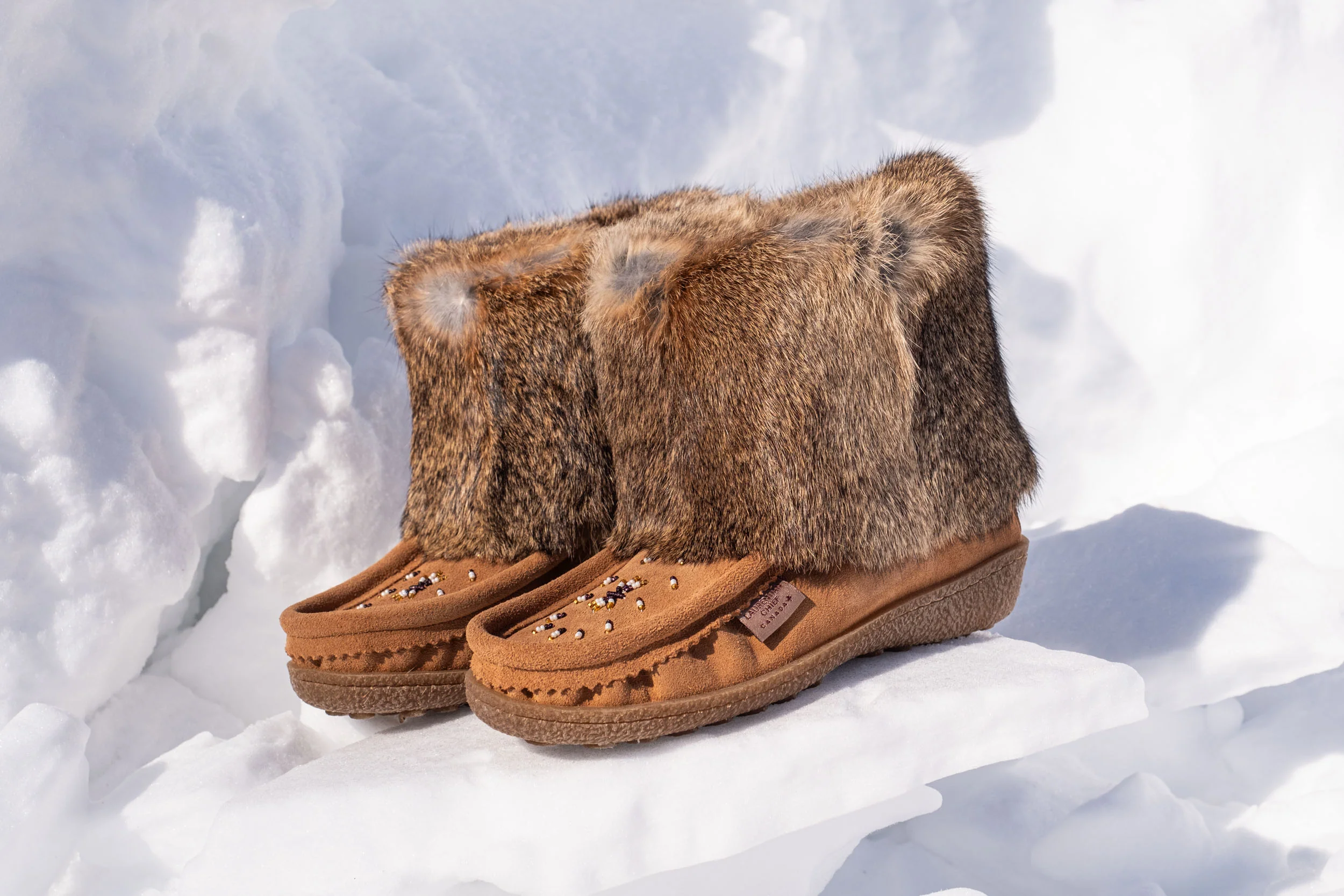 Women's 8 Rabbit Fur Mukluks