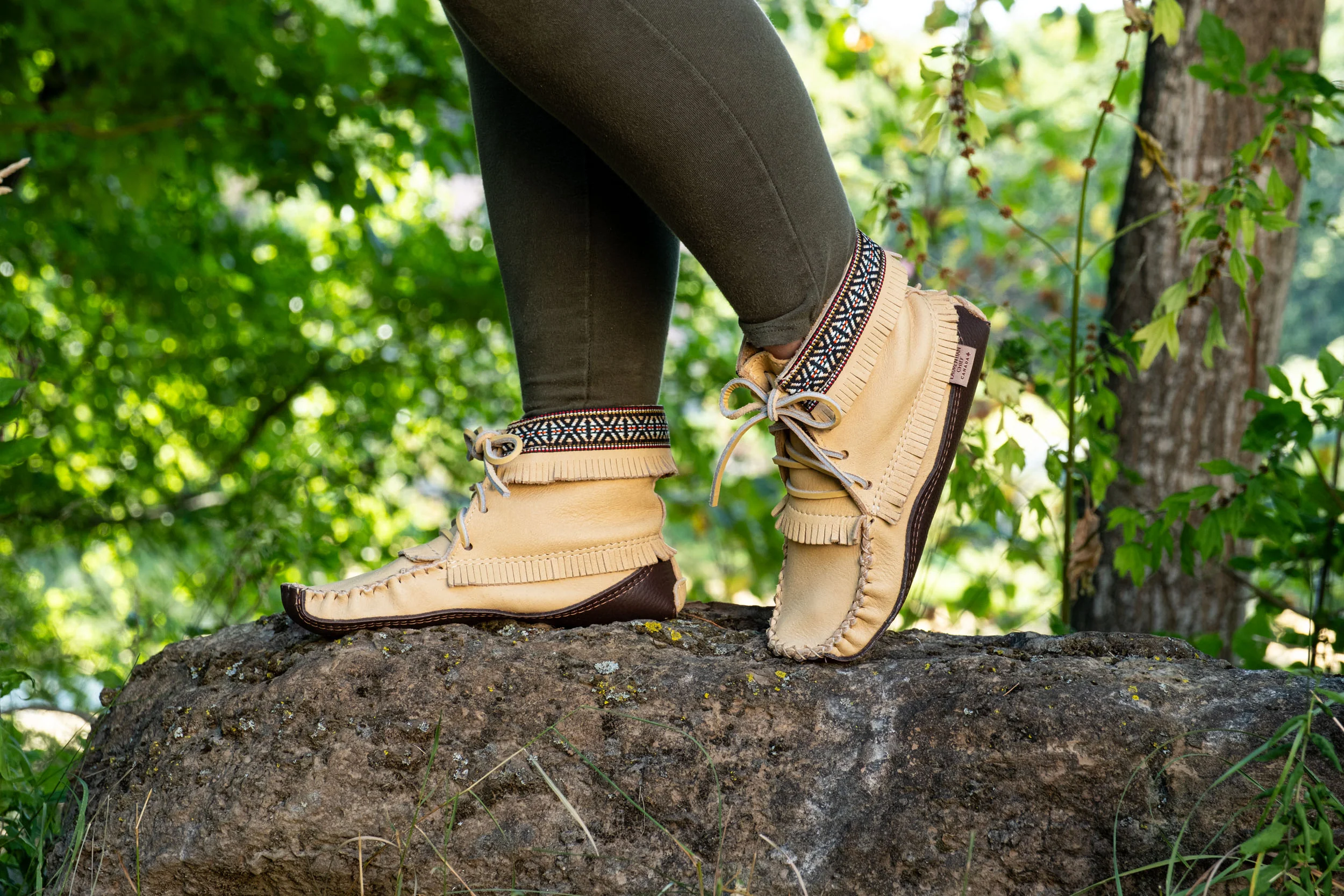 Women's Earthing Moccasin Boots Moose Hide Leather (Limited Edition)