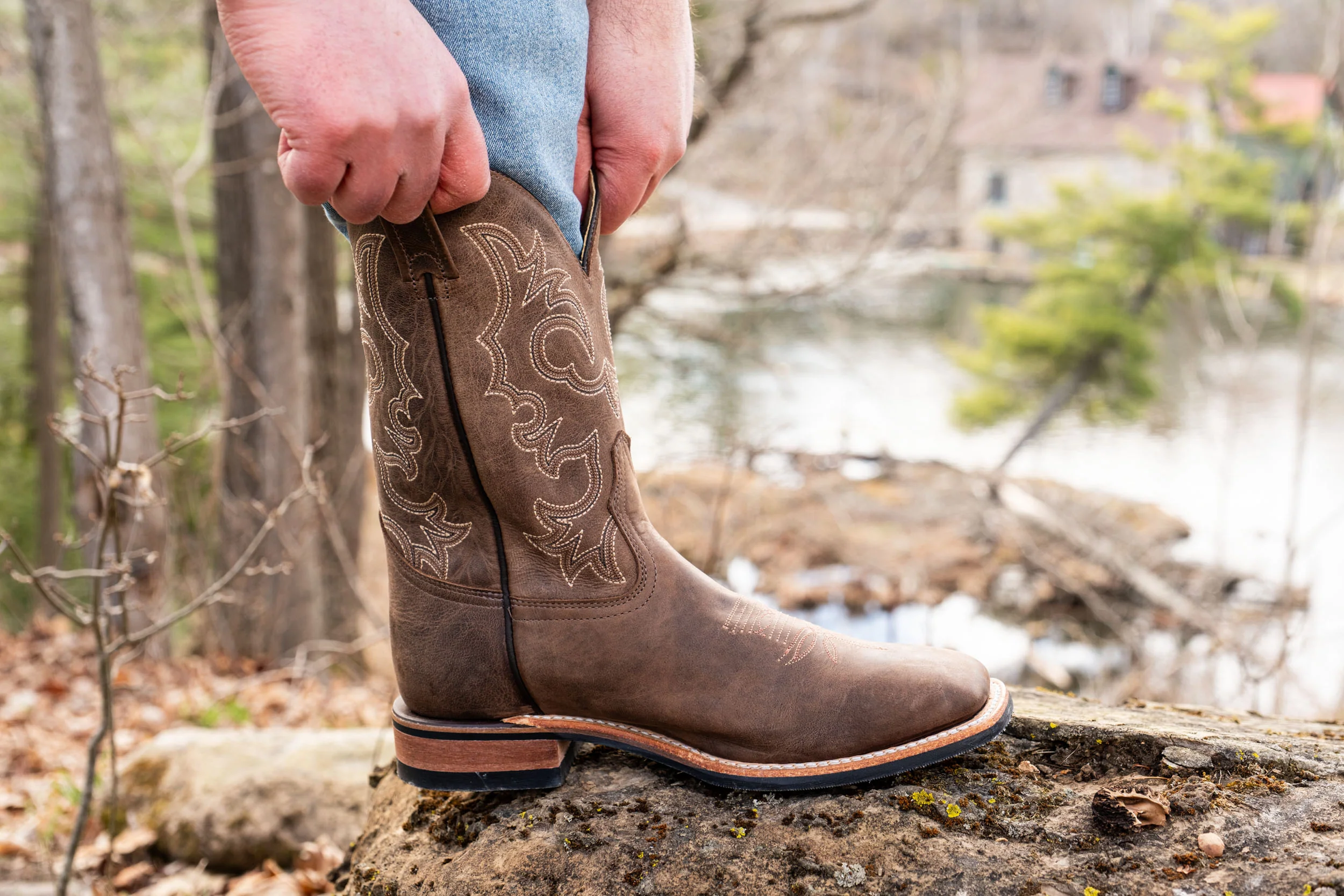 Men's Brahma Roper Cowboy Boots