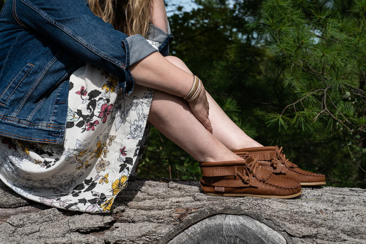 Women's Apache Leather Moccasin Boots