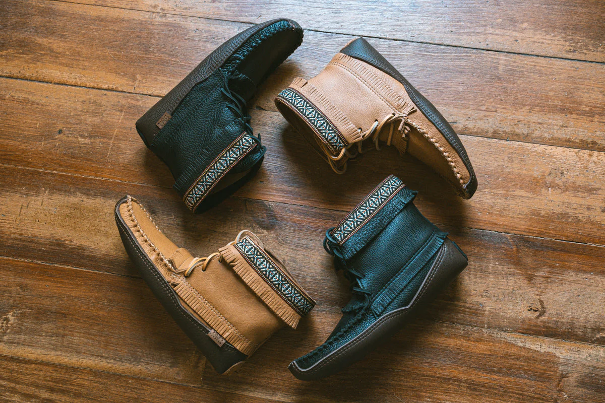 Men's Earthing Moccasin Replacement Leather Soles