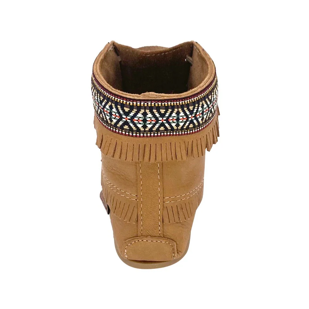 Women's Moose Hide Leather Moccasin Boots (Final Clearance - Size 4 & 5 ONLY)