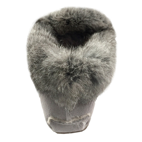 Women's Sheepskin Rabbit Fur Moccasins
