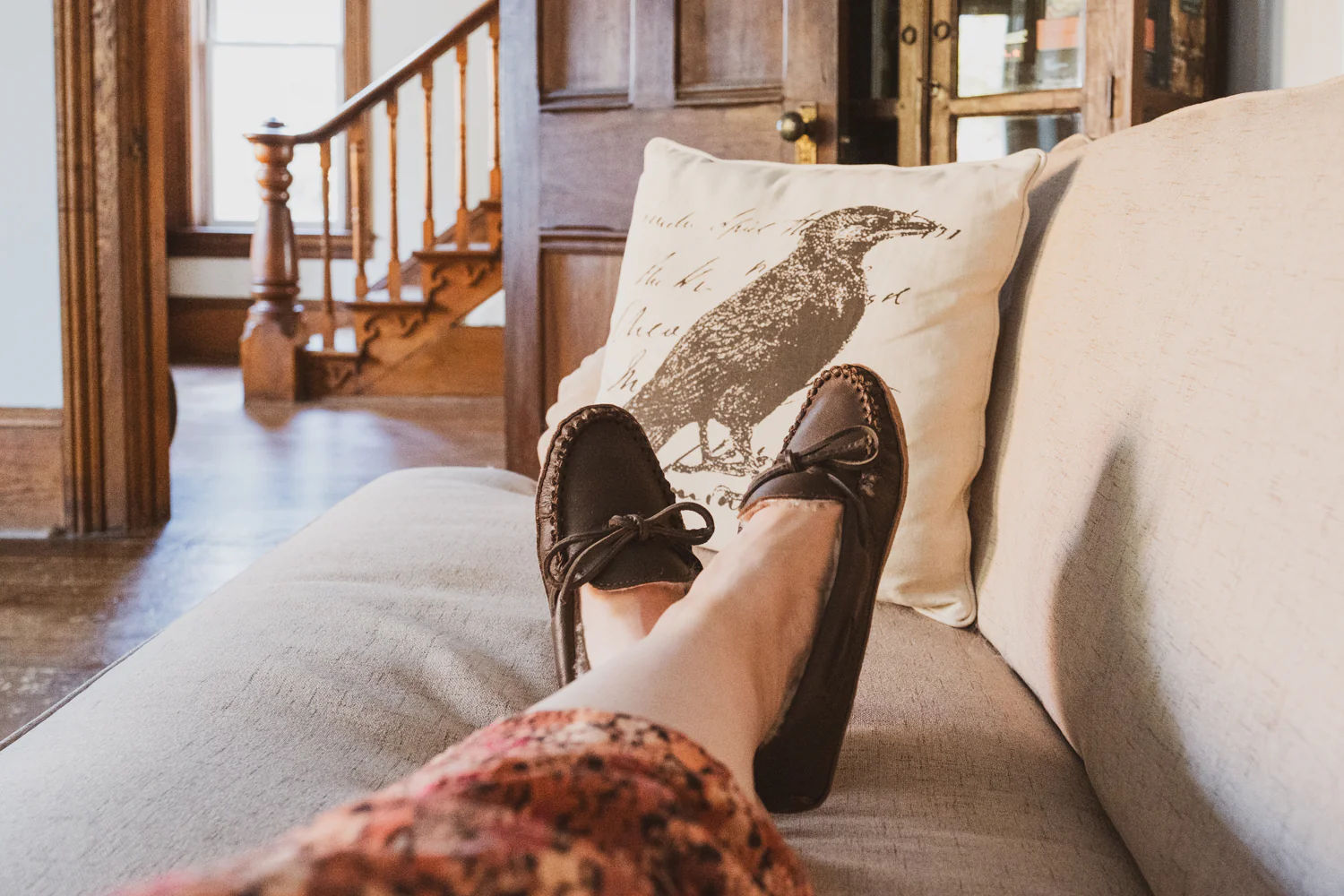 Women's Sheepskin Lined Moccasins (Clearance - Size 6 & 9 ONLY)