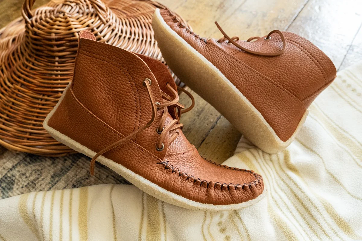 Men's Leather Moccasin Boots