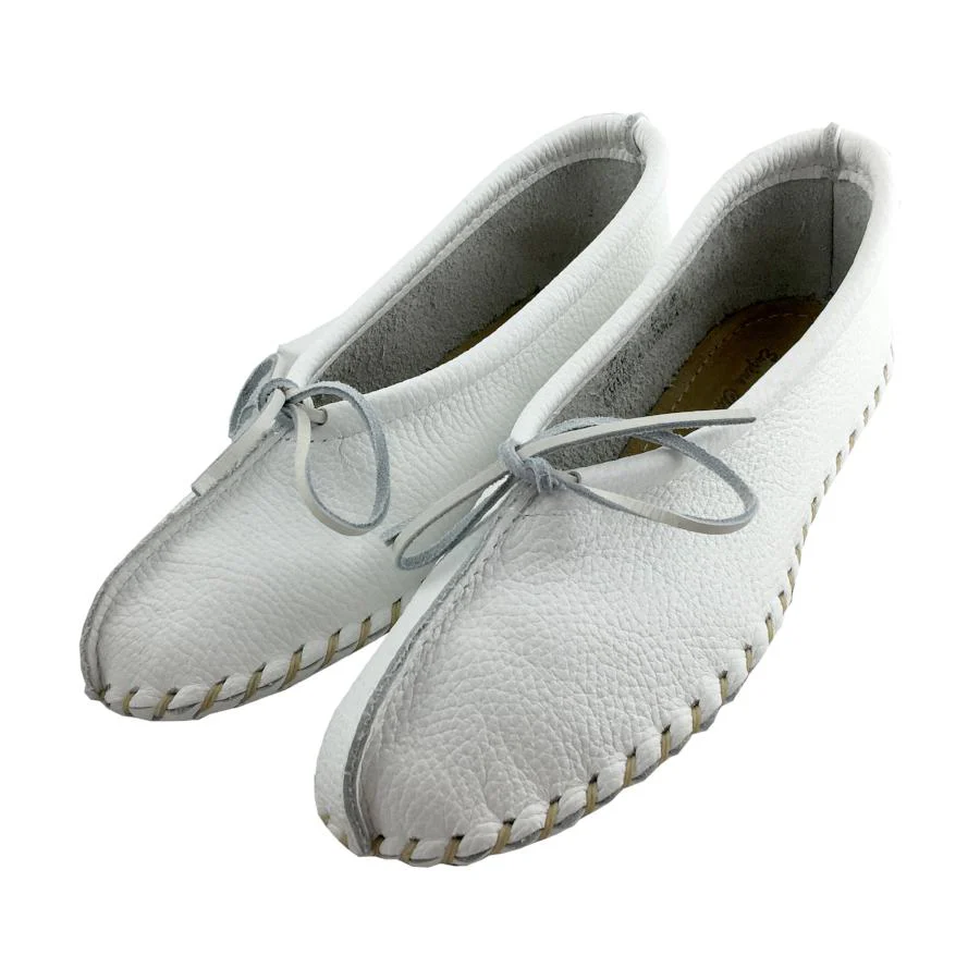 Women's Earthing Moccasins Elk Hide Ballerina