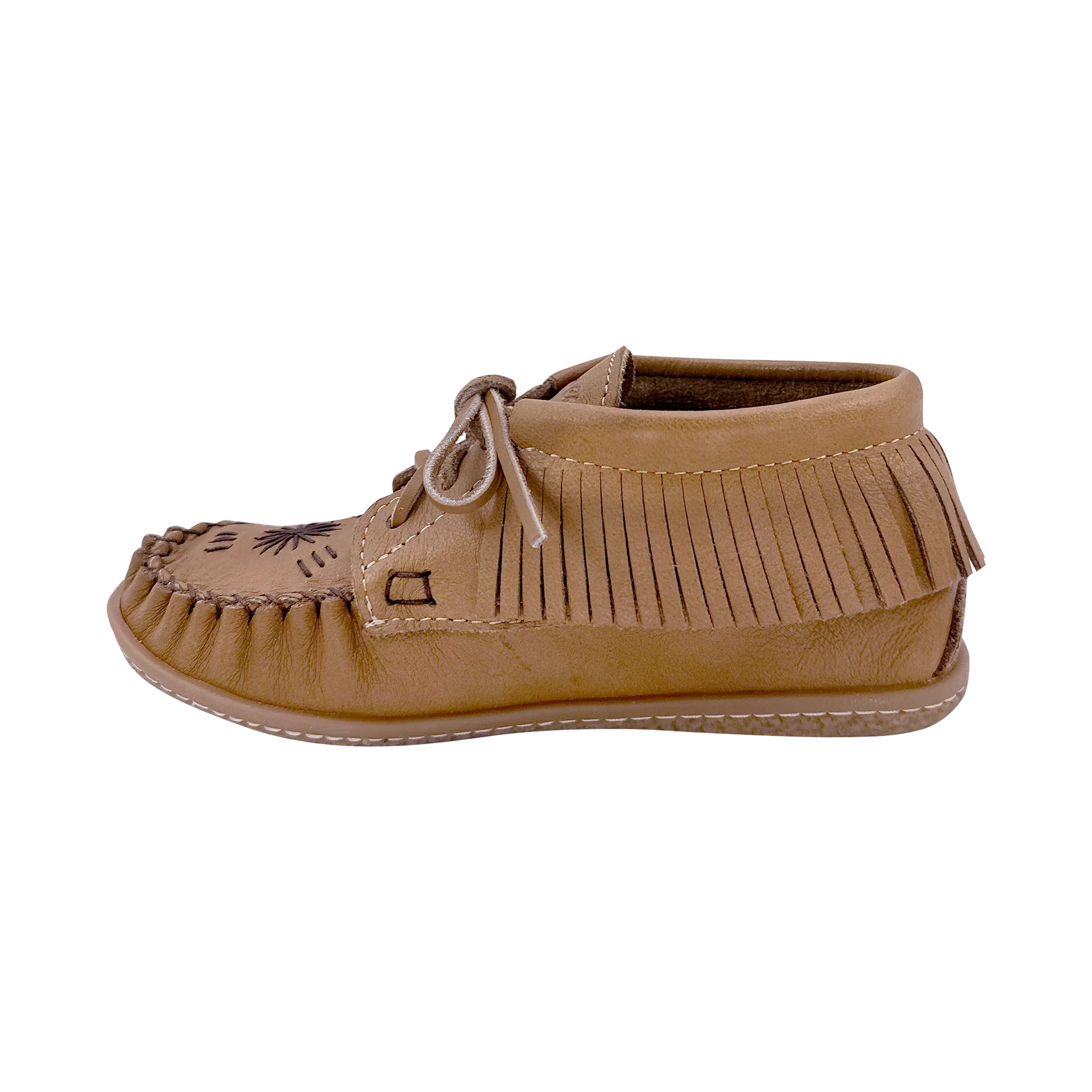 Women's Embroidered Earthing Fringed Moccasin Shoes
