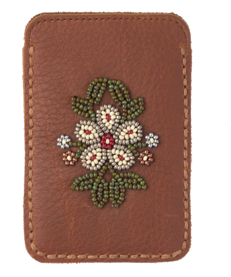 Floret Beaded Card Holder