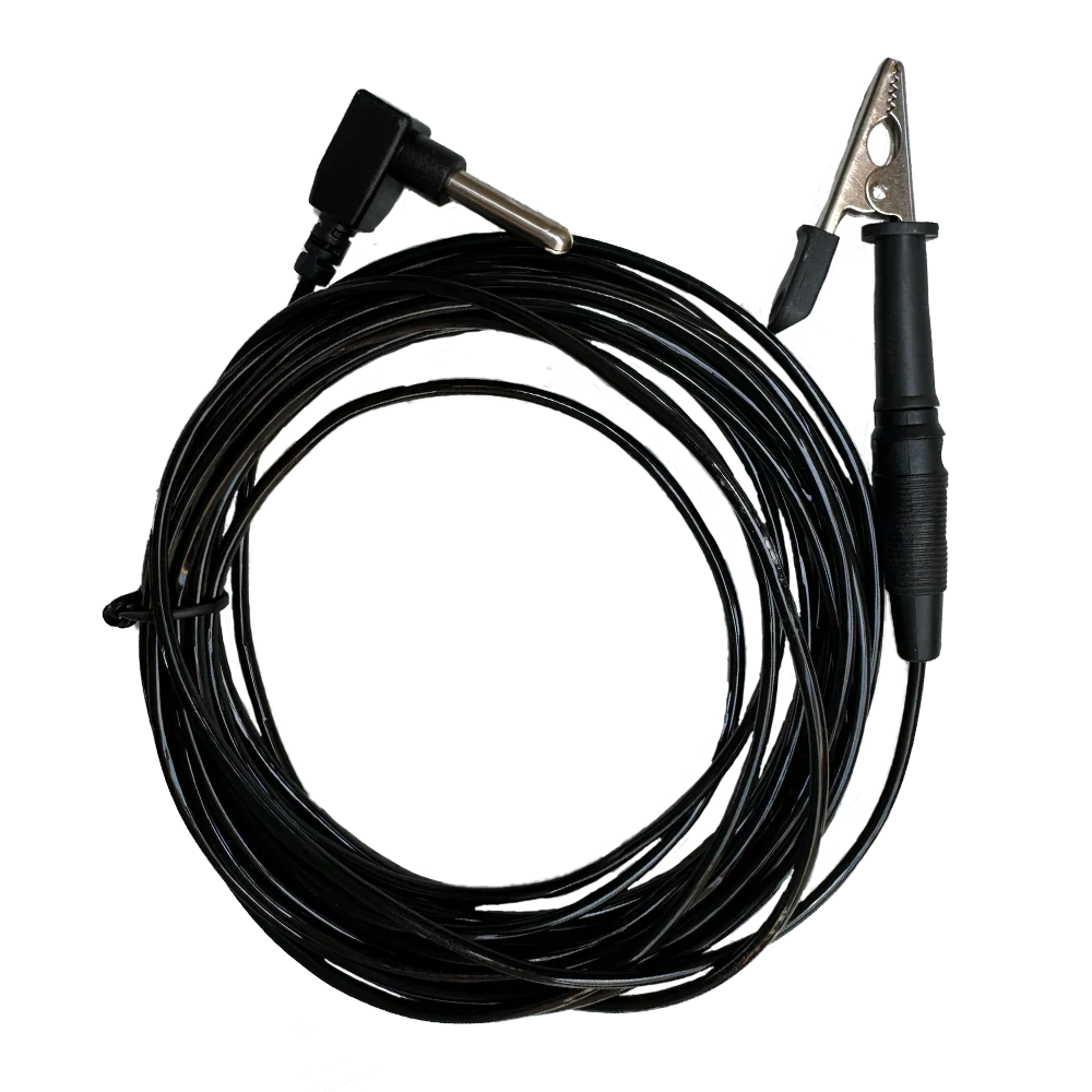 Earthing Grounded Straight Cord with Alligator Clip