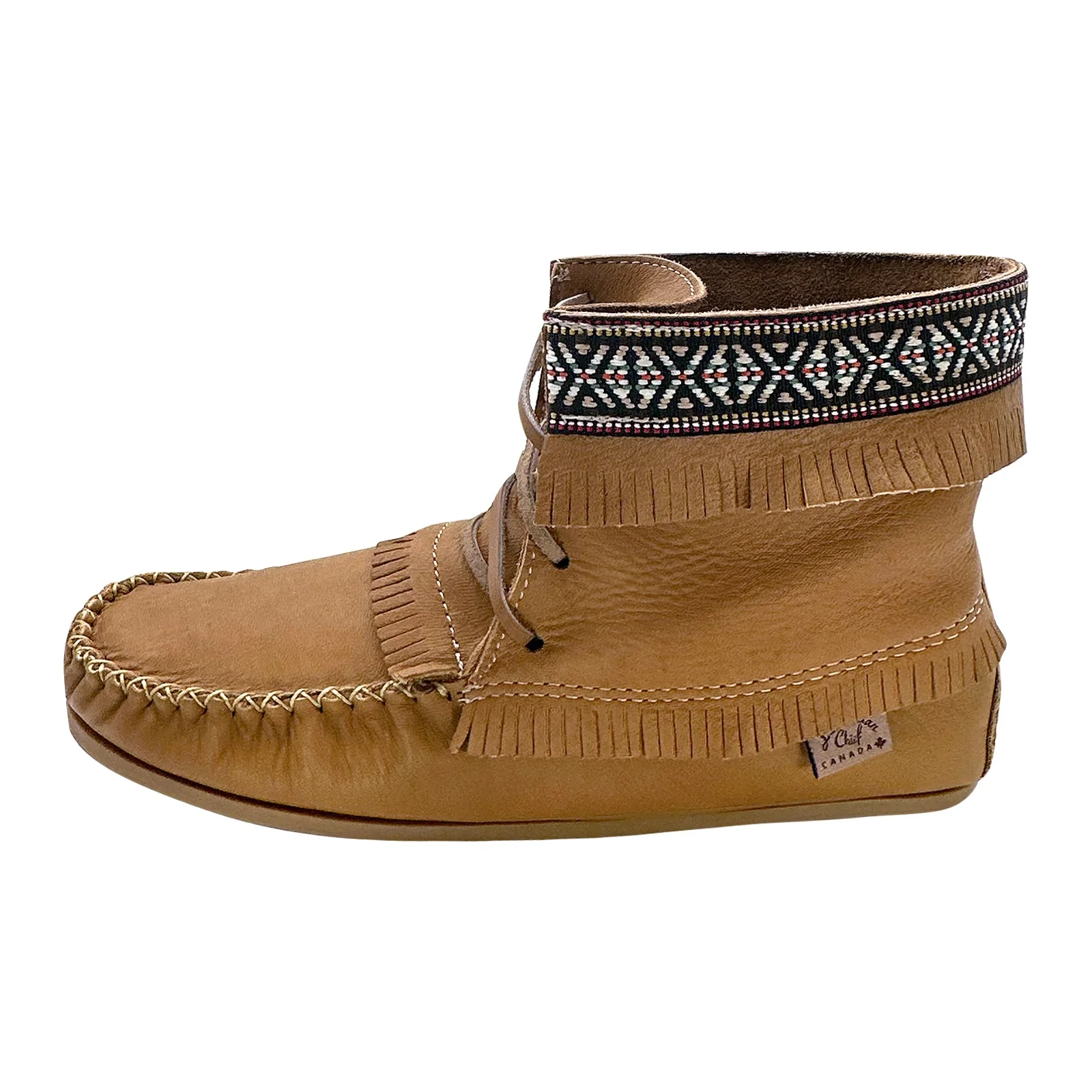 Men's Moose Hide Leather Moccasin Boots