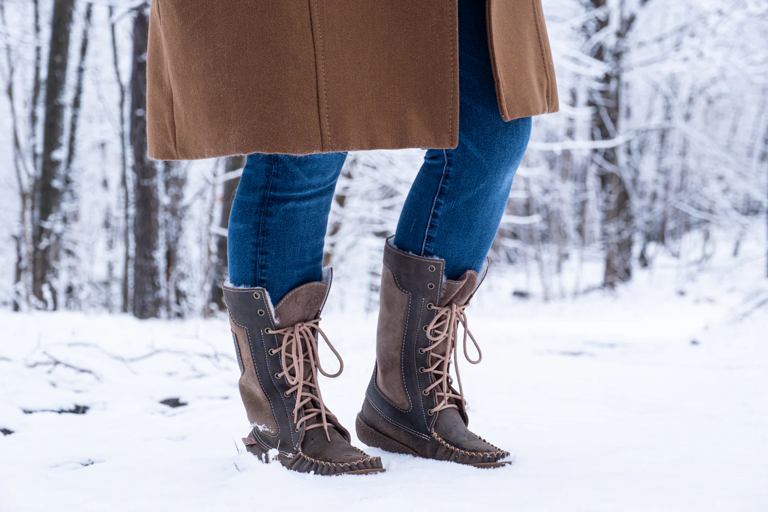 Women's 12 Snowshoe Mukluk Moccasin Boots