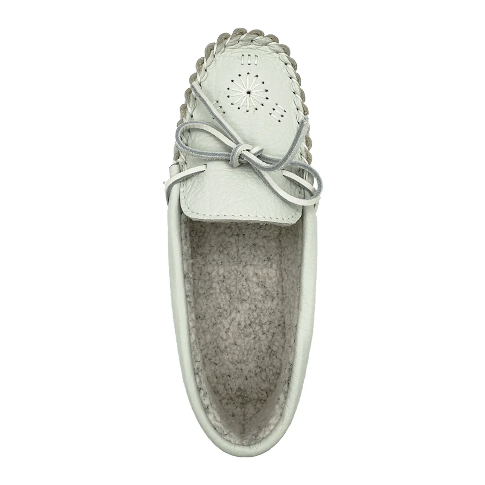 Women's Berber Lined Leather Moccasins (Final Clearance - Size 9 & 10 ONLY)