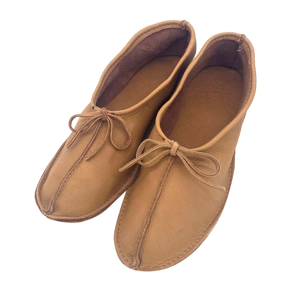 Women's Earthing Moccasins Moose Hide Ballerina