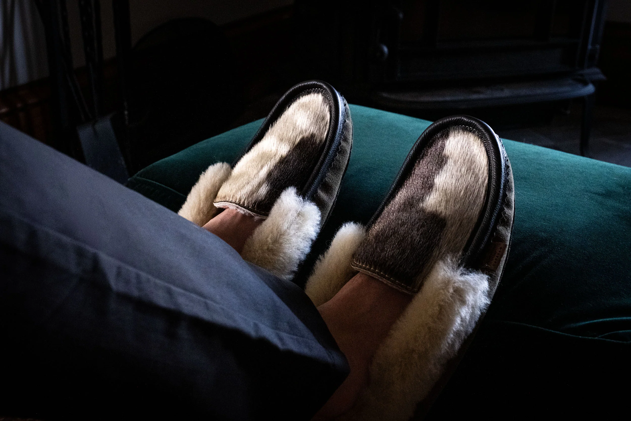 Men's Sealskin Vamp Sheepskin Moccasins (Limited Edition)