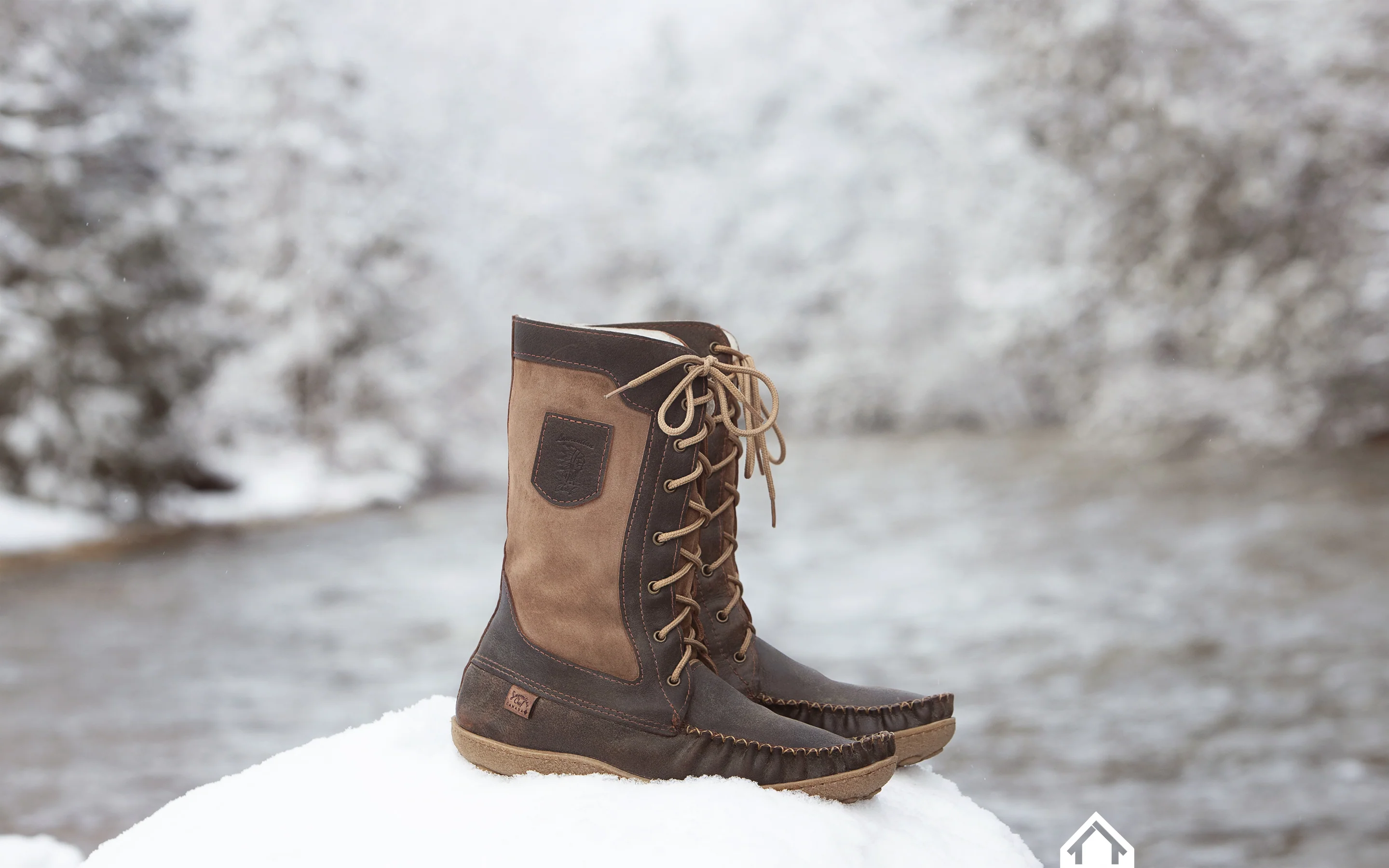 Men's 12 Snowshoe Old Brown Mukluk Moccasin Boots