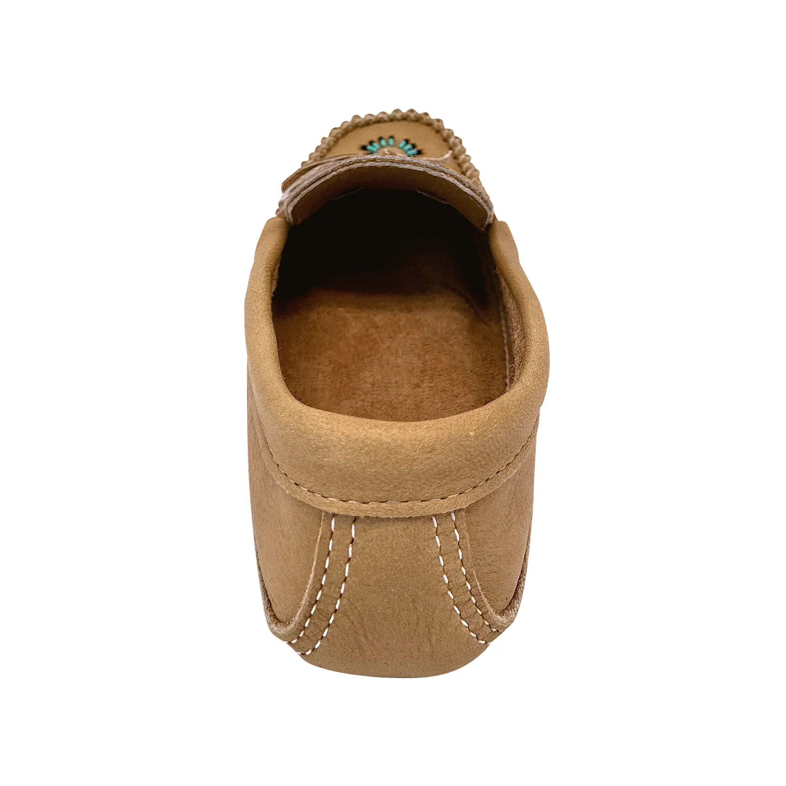 Men's Moose Hide Leather Beaded Moccasins