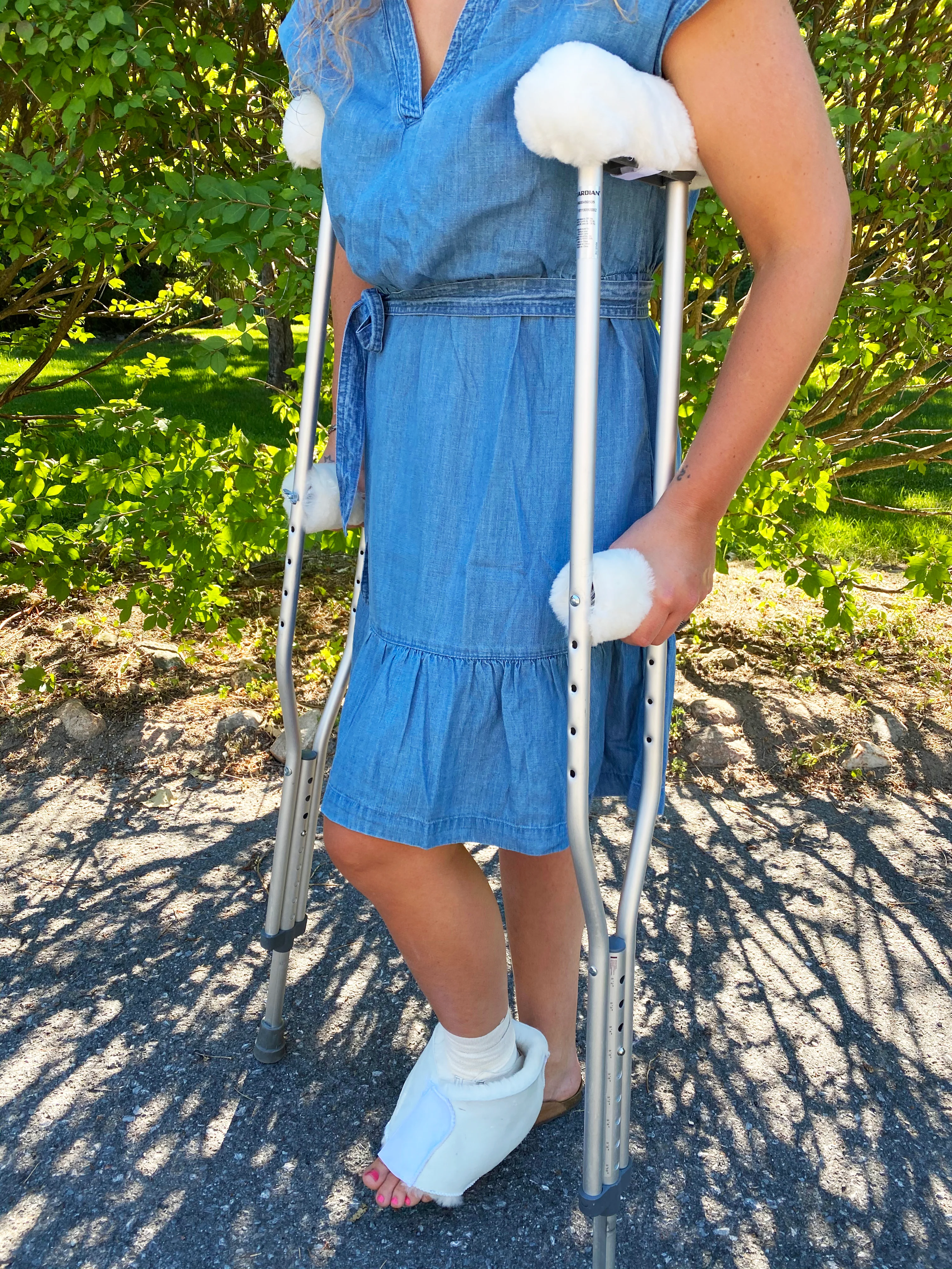 Sheepskin Crutch Cover