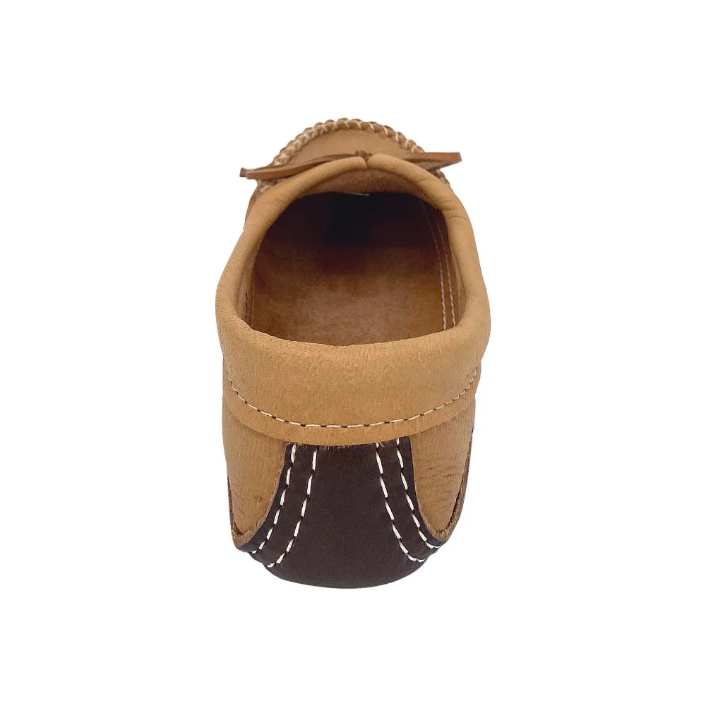 Women's Earthing Ballet Flat Moccasins Moose Hide