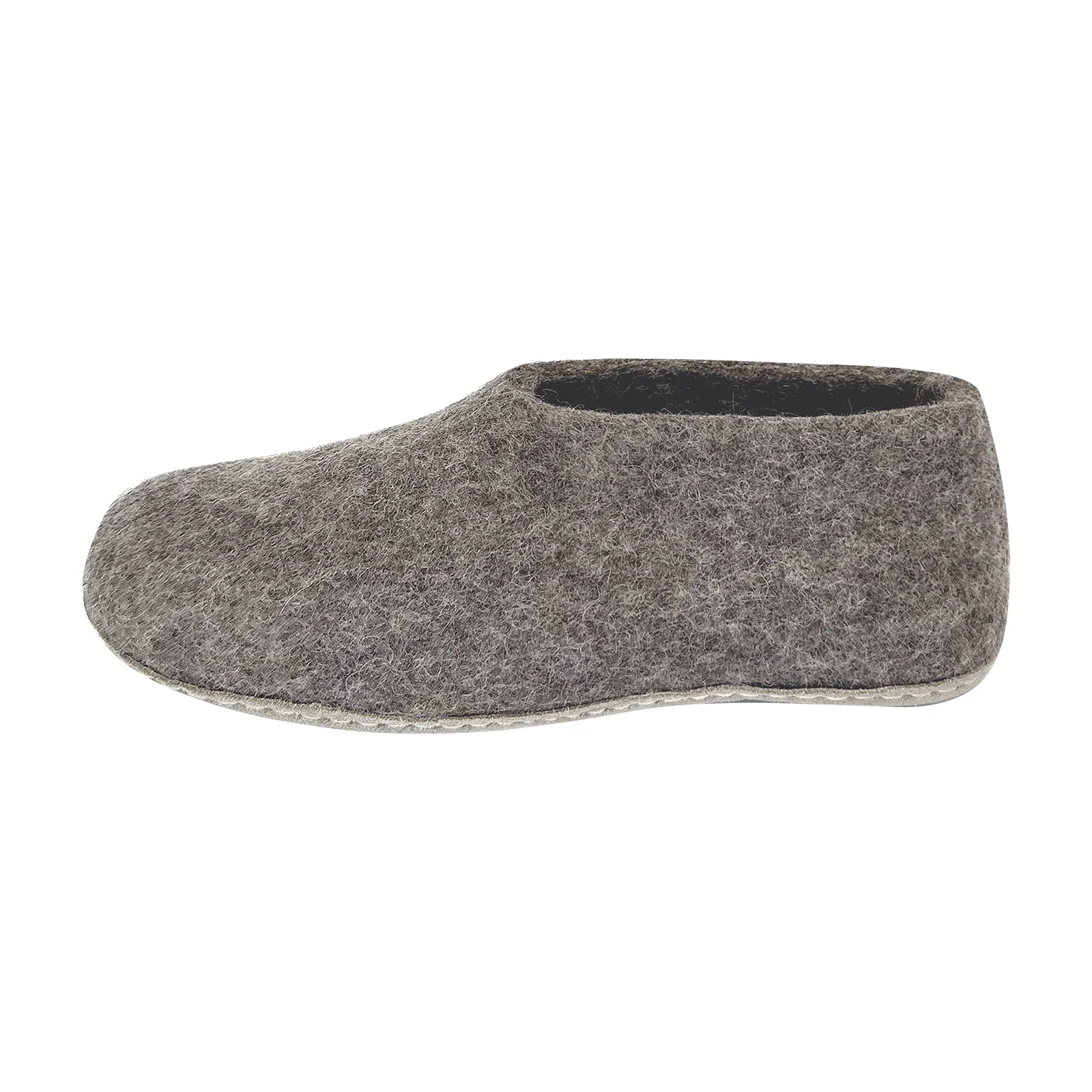 Unisex Natural Wool Felt Ankle or Regular Slippers