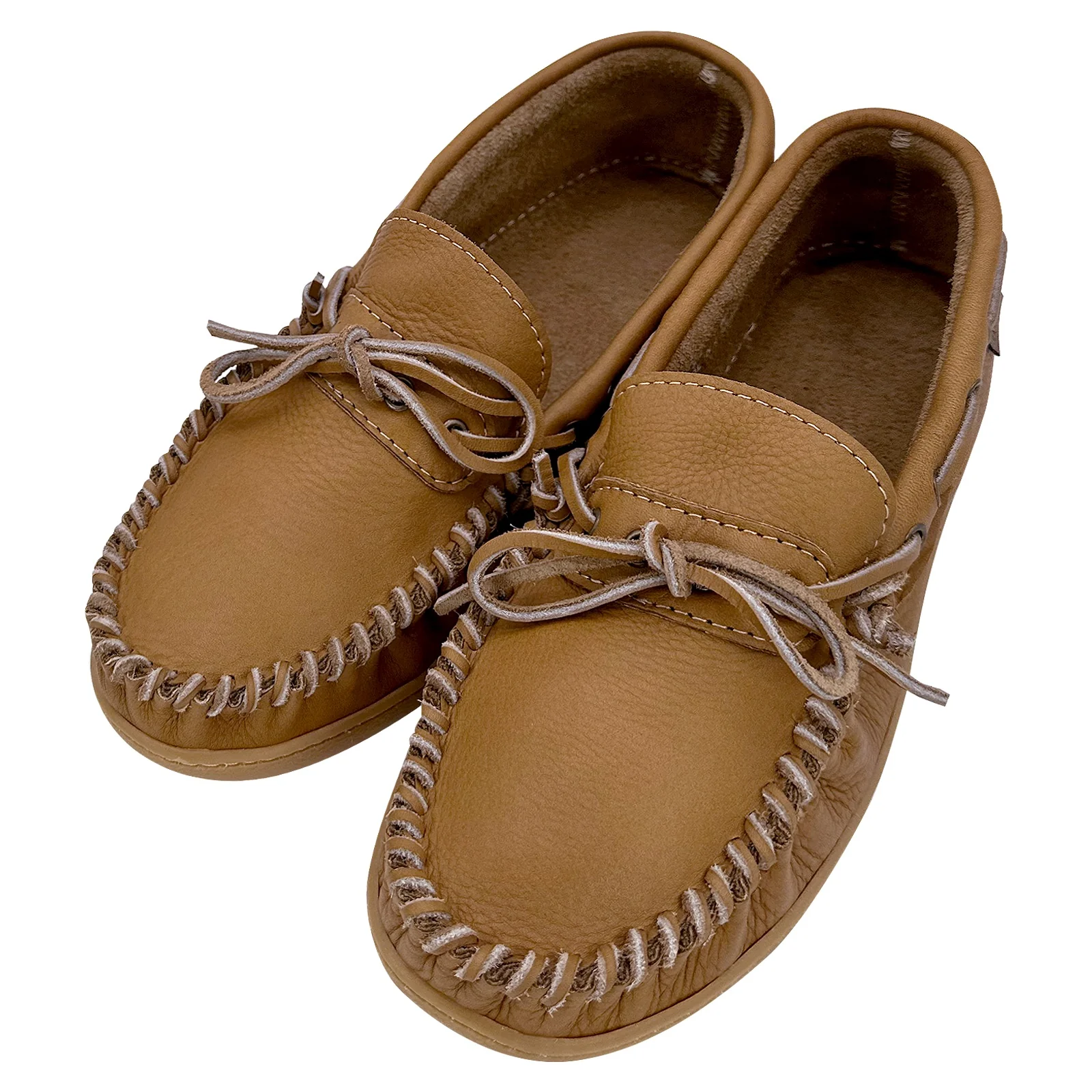 Men's Wide Leather Moccasin Shoes