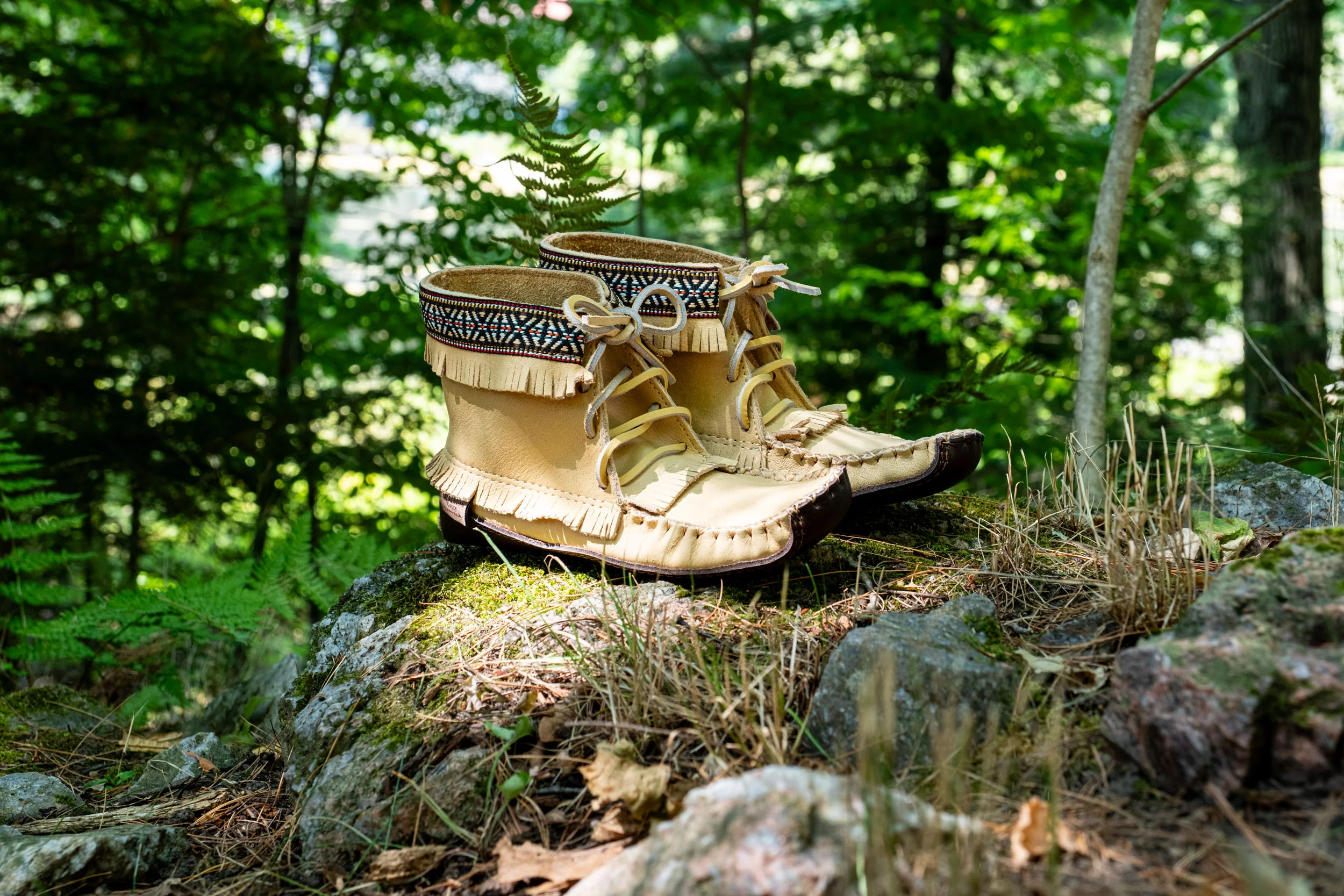 Women's Earthing Moccasin Boots Moose Hide Leather (Limited Edition)