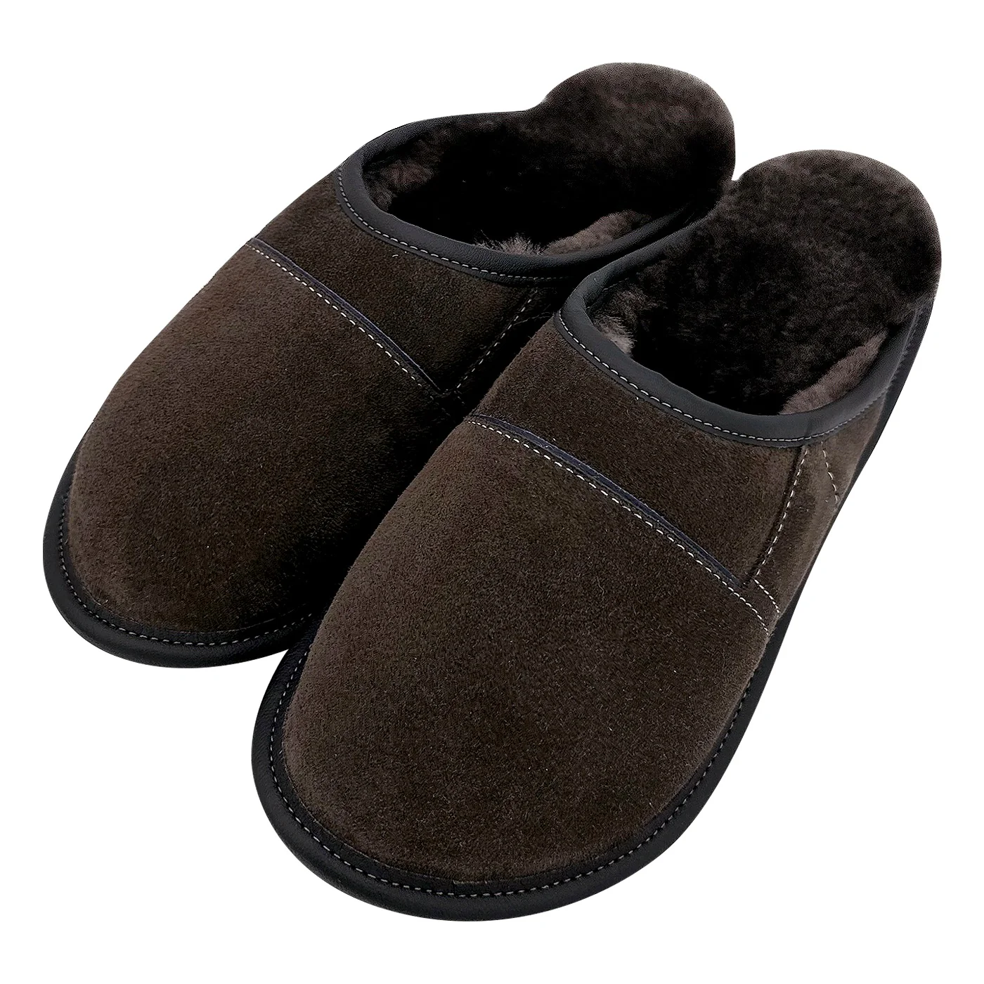 Men's Sheepskin Slip-On Mule Slippers