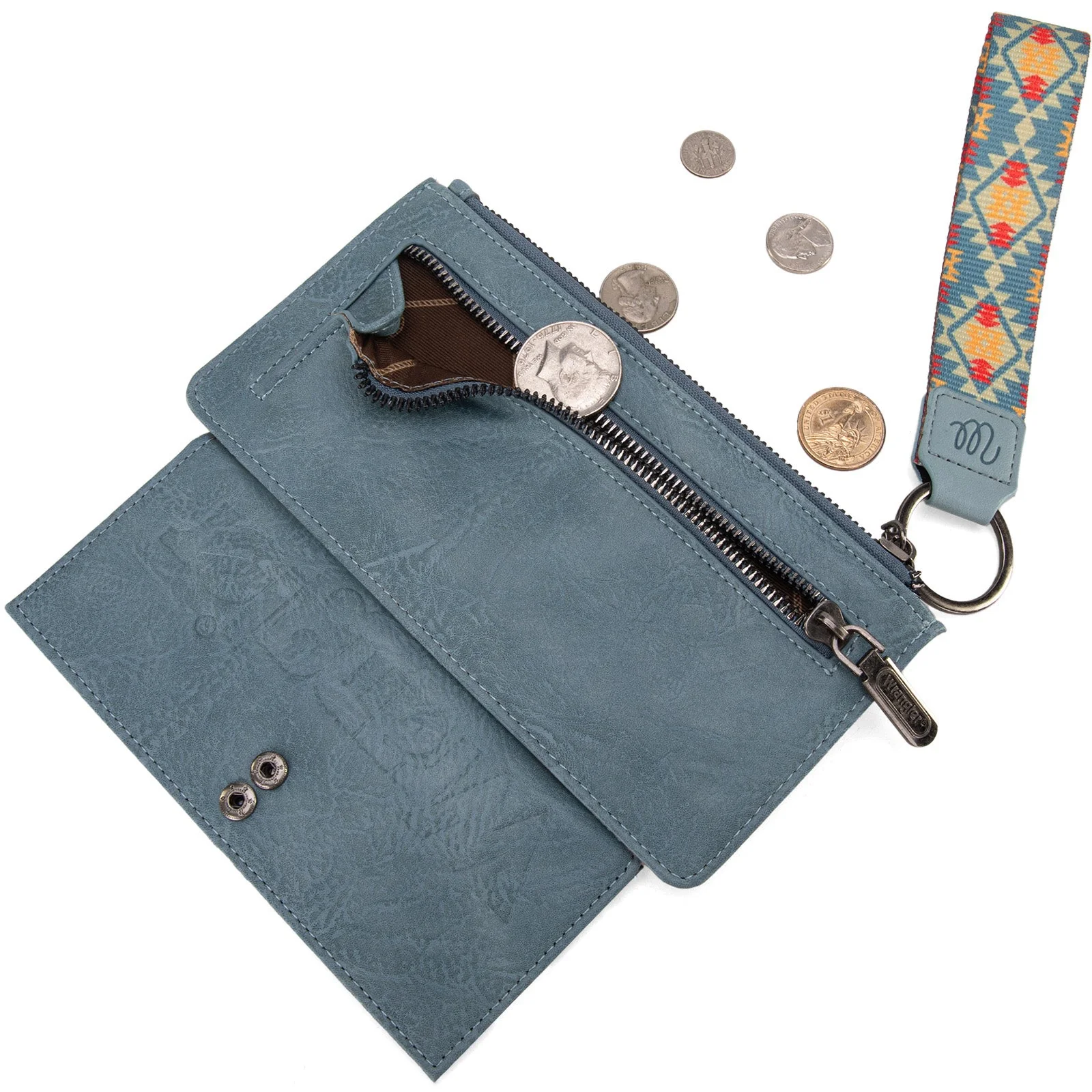 Aztec Print Bi-Fold Wallet Wristlet