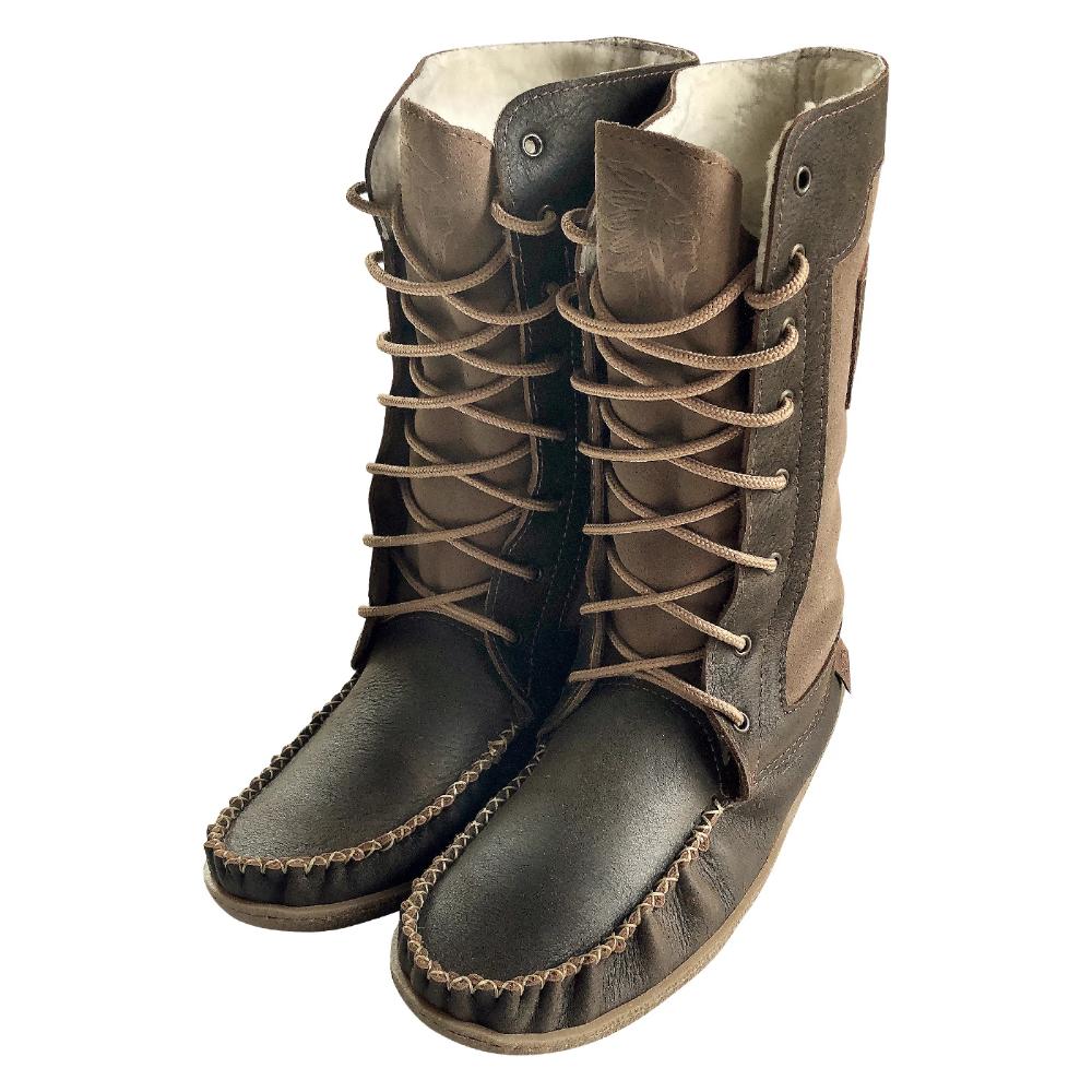 Men's 12 Snowshoe Old Brown Mukluk Moccasin Boots