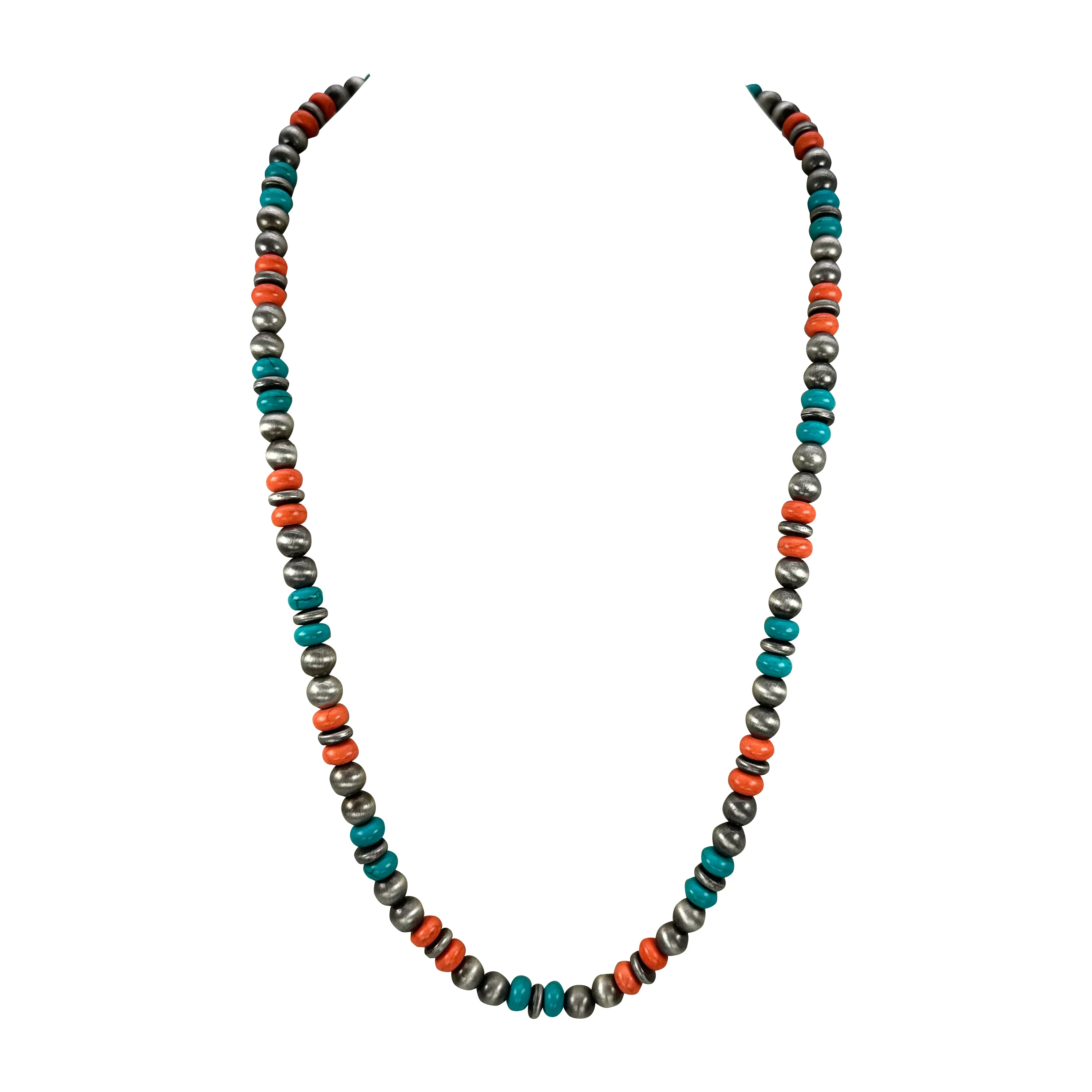 Navajo Pearl Multi-Stone Bead Necklace