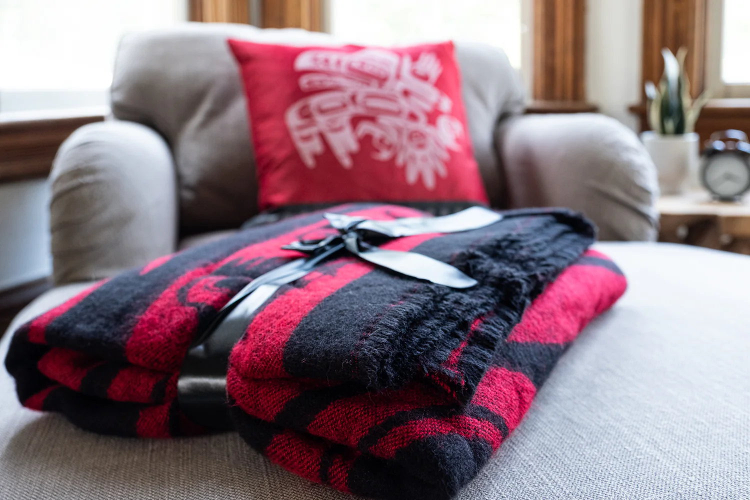 Indigenous Art Woven Blanket