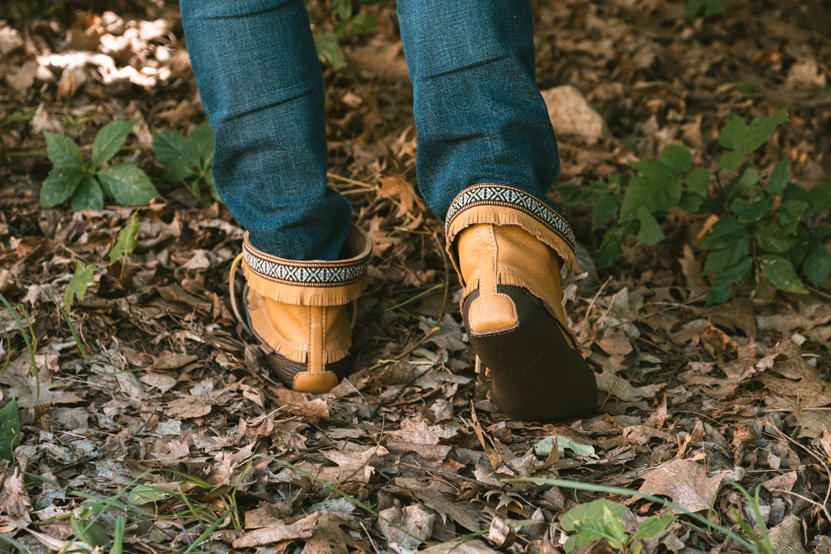 Men's Earthing Moccasin Replacement Leather Soles